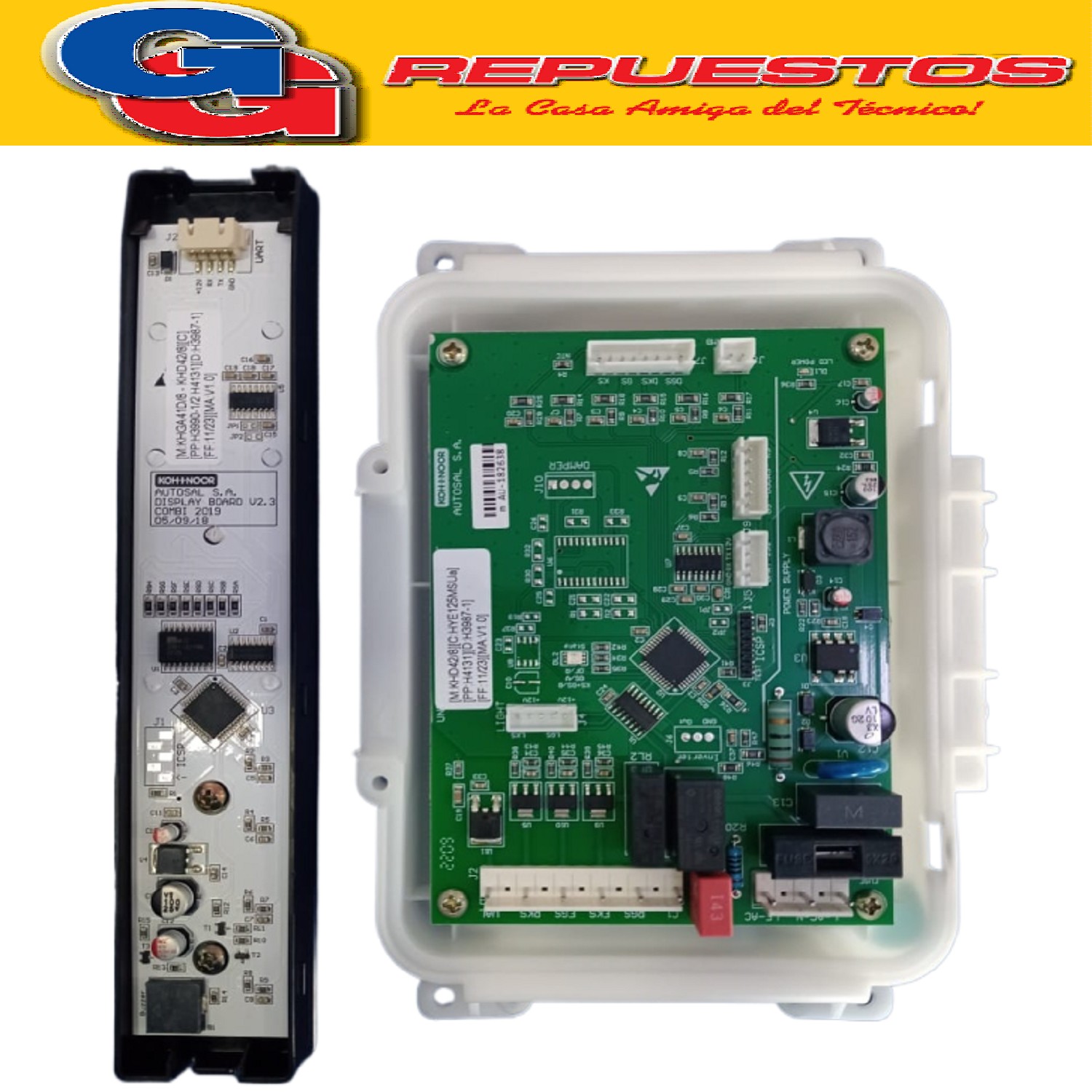 PLACA + DISPLAY PARA HELADERA NO FROST KOHINOOR KHDF42D/8  O RIGINAL Conjunto de plaqueta principal + display de repues HELADERA NO FROST DUOCOOLING KHDF42D/8 TM 409LTS NEGRA KHDA42D/8 KHD42D/8 KHDb42D/8 PLAQUETA DE POTENCIA