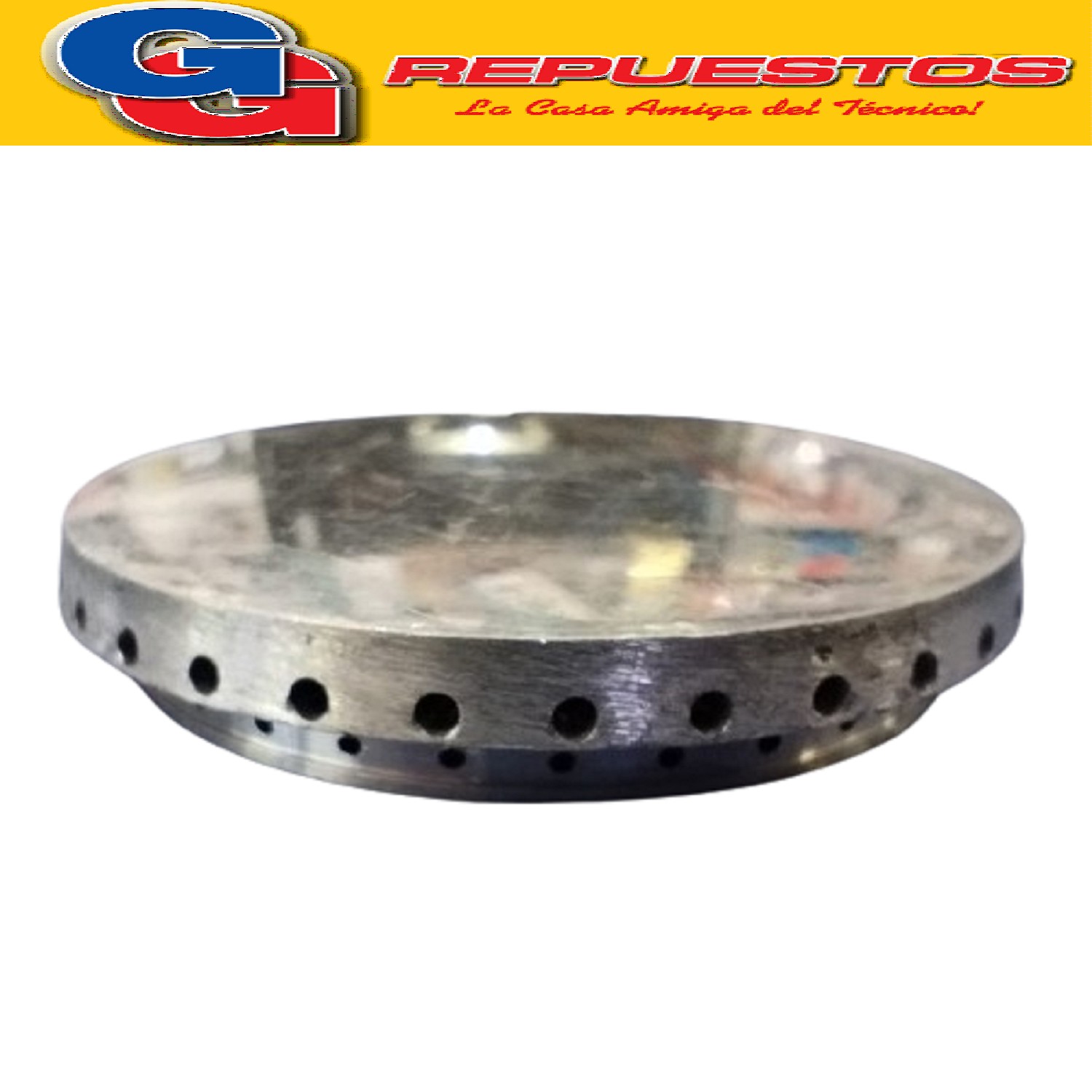 TAPA MECHERO PARA COCINA WHIRLPOOL DE ALUMINIO MEDIANA - 70  MM DE DIAMETRO 