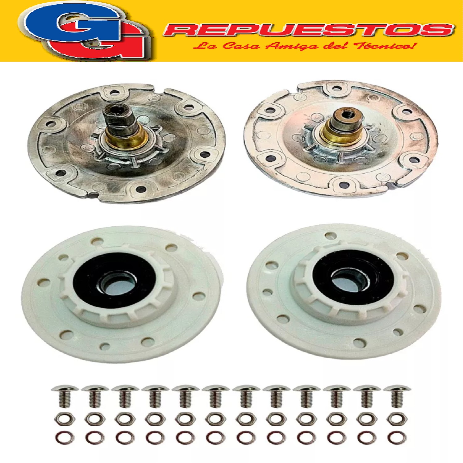 KIT REPARACION EJE Y BRIDA PARA LAVARROPAS DREAN GOLD BLUE   10.6/10.8/8.6 ECO KIT DE RODAMIENTO,TORNILLO, EJE Y BRIDA 156, 1910, 6.10, 10.6 ECO, 10.8, 12.8 ECO, 8.6 ECO, CANDY CT106-12, 66-12, CTDF106-12, CTF086-12, CTL128-12, CYFT1084D-12, CYFT1084D-12, CYT1062D-12, CYT861D-12, EVOGT 1284D-12, EVOT 0861D-12, CST68D , CVST610T, CVST810T.