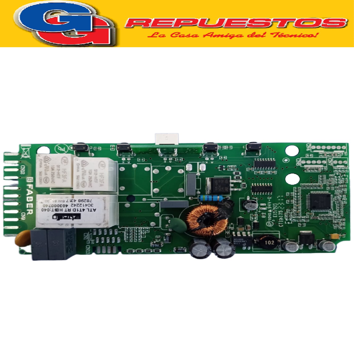 PLAQUETA PARA PURIFICADOR SPAR FUN 991.0318.174 CONTROL BOAR D ATL 4T1D ROJA 120-220