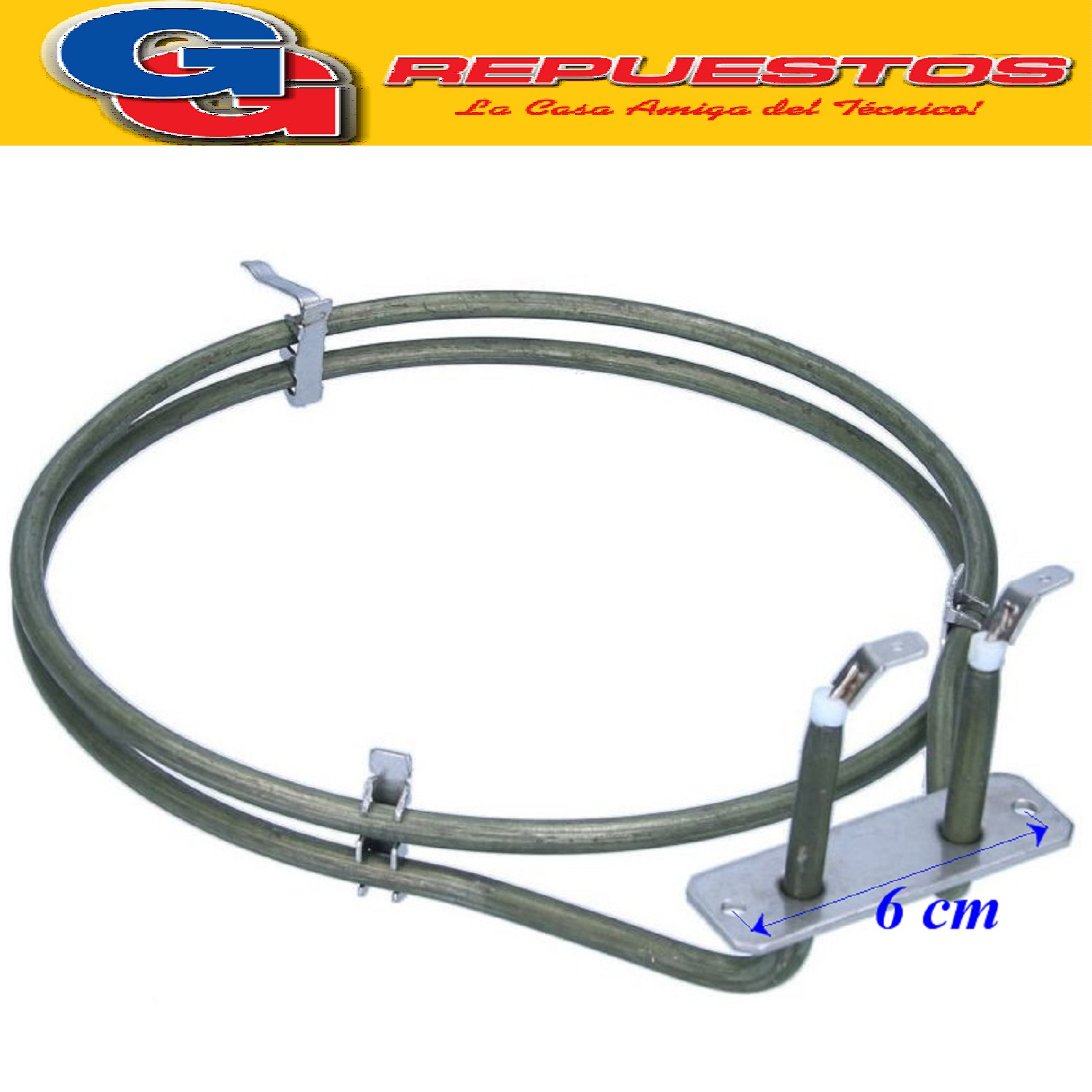 RESISTENCIA PARA HORNO EMPOTRADO ELECTROLUX 70L EOCC24T7MAQS ORIGINAL, RESISTENCIA HORNO ELECTROLUX MODELO EOCC24T7MAQS ELEMENTO CALEFACTOR DEL TURBO Cod Origen: 5206205 17471100000261