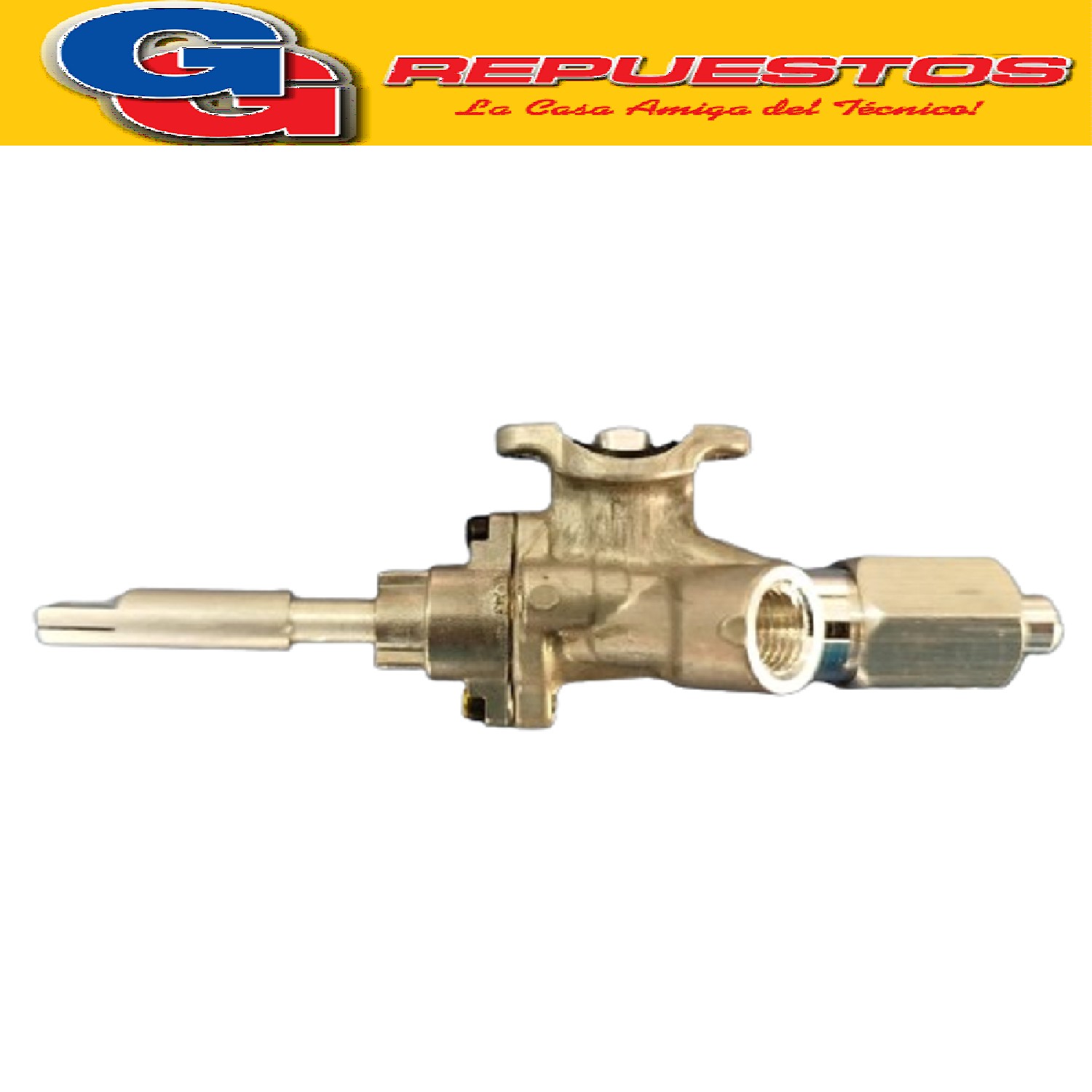 VALVULA ROBINETE DE SEGURIDAD PARA HORNO COCINA MARTIRI M-8I H / VALVULA PARA HORNO MARTIRI VASTAGO DE 8 MM - ENTRADA PARA BRIDA - SALIDA ROSCA HEMBRA 1/8 - PARA TERMOCUPLA