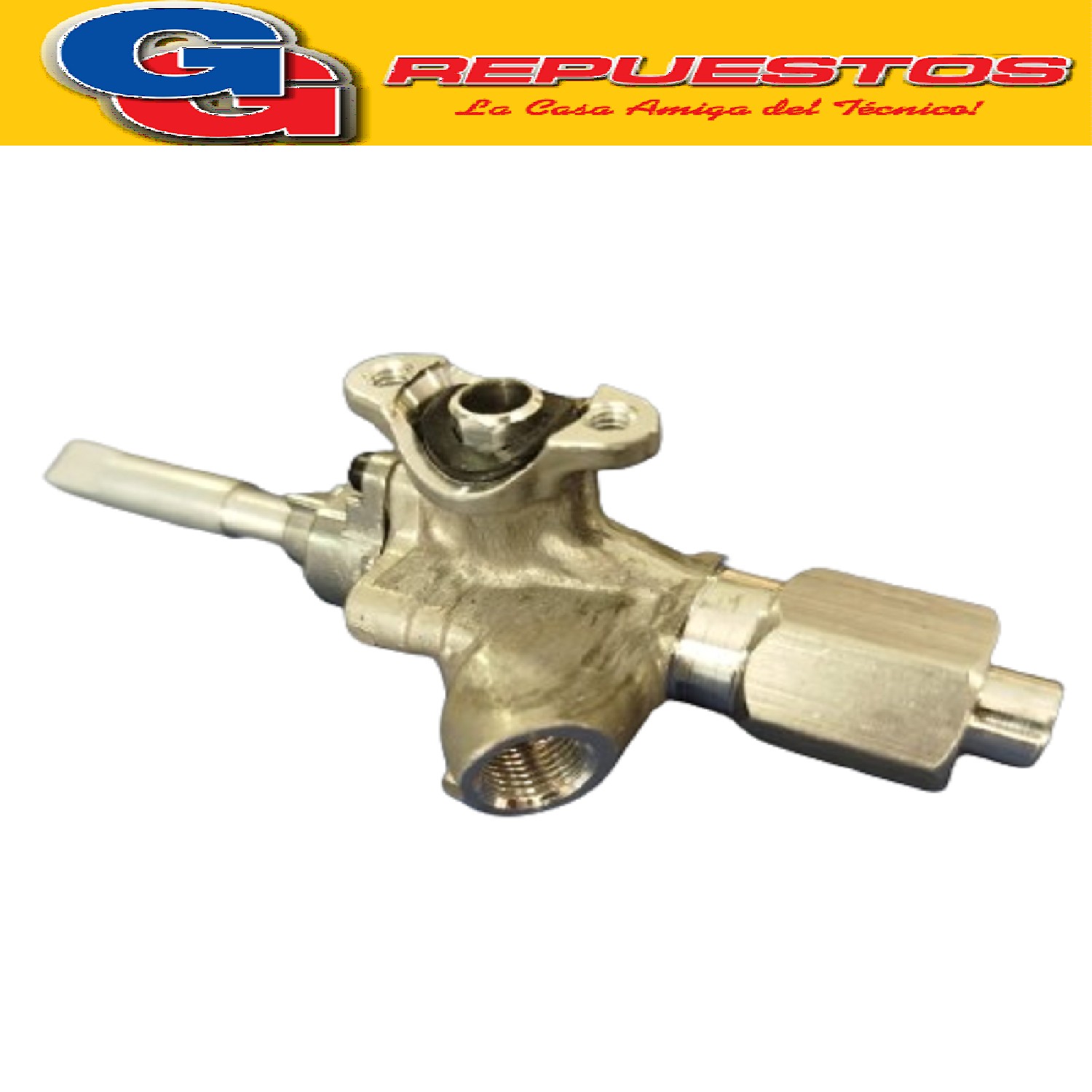 VALVULA ROBINETE DE SEGURIDAD PARA HORNO COCINA MARTIRI M-8I H / VALVULA PARA HORNO MARTIRI VASTAGO DE 8 MM - ENTRADA PARA BRIDA - SALIDA ROSCA HEMBRA 1/8 - PARA TERMOCUPLA