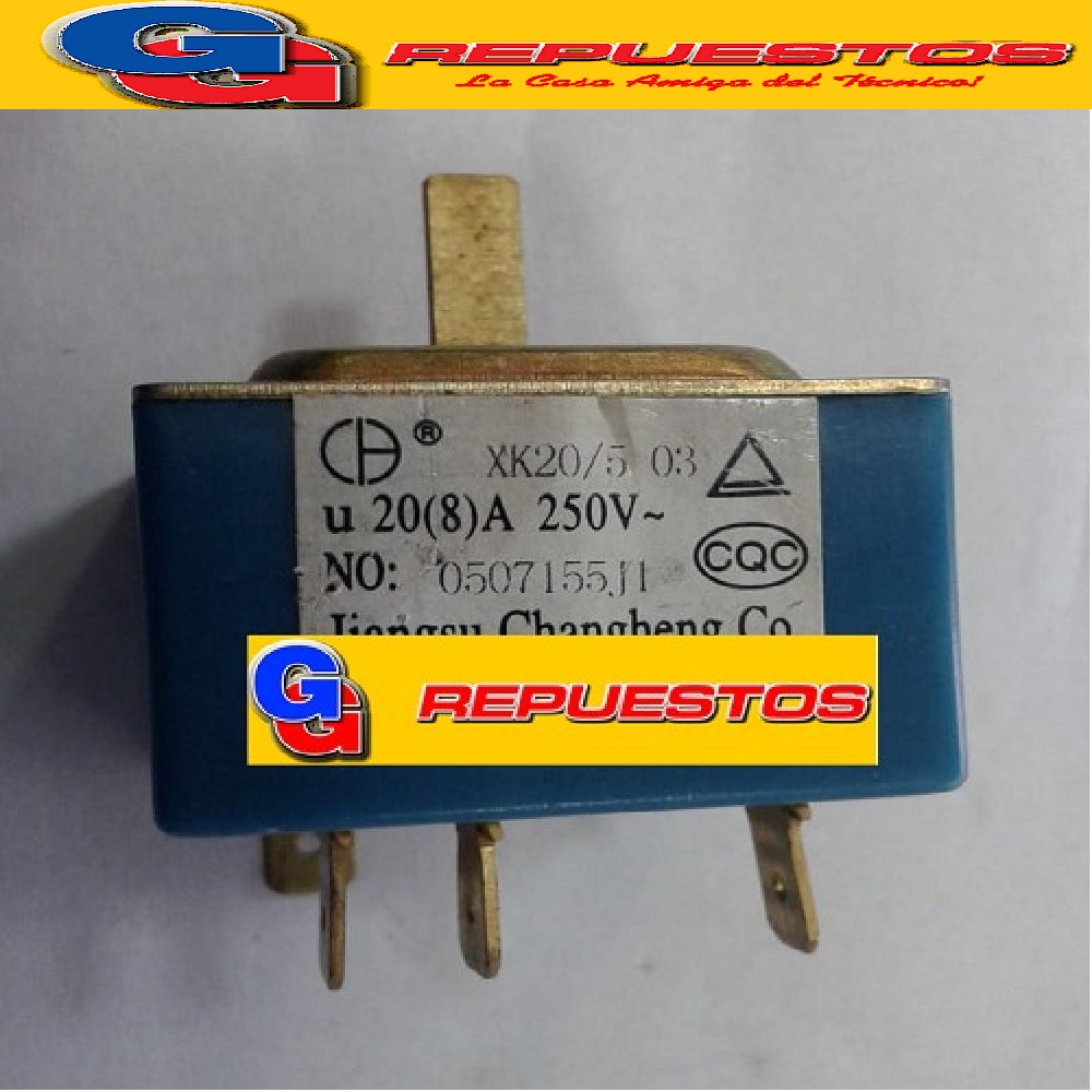 LLAVE ROTATIVA SELECTORA AIRE ACONDICIONADO 20A 250V XK20/50 3 (4 POSICIONES / 4 CONTACTOS)