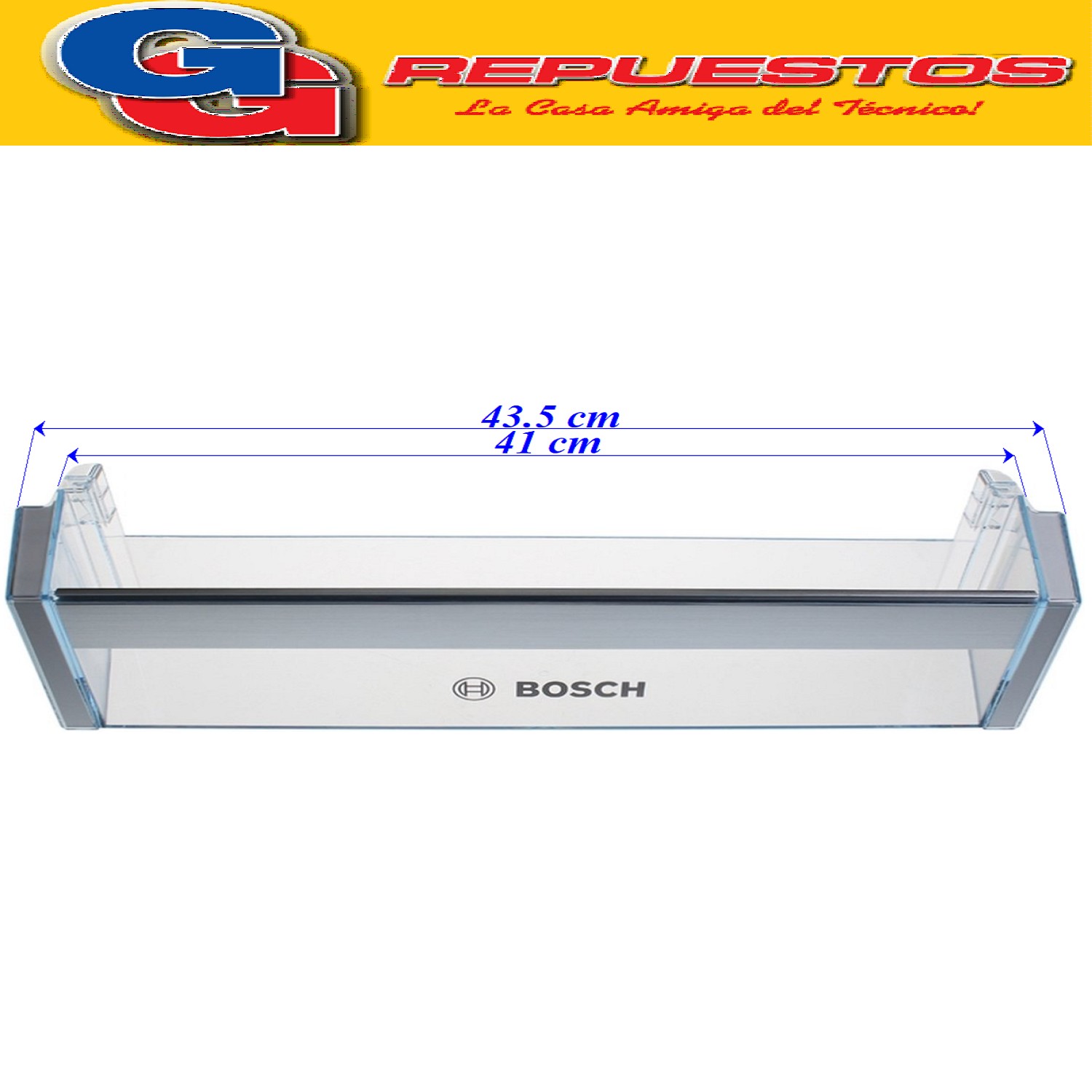 ANAQUEL HELADERA COMBINADA BOSCH 94KIN86AFF0 ORIGINAL H ELADERA EMPOTRABLE BLANCA 321lts BOSCH 94KIR81AF30F No Frost 94KIN86AF30F INTEGRABLE 321 LTS - 94KIR81AF30-P Integrable de una Puerta 94KIR81AFE0 Cod Origen: 8-00743239