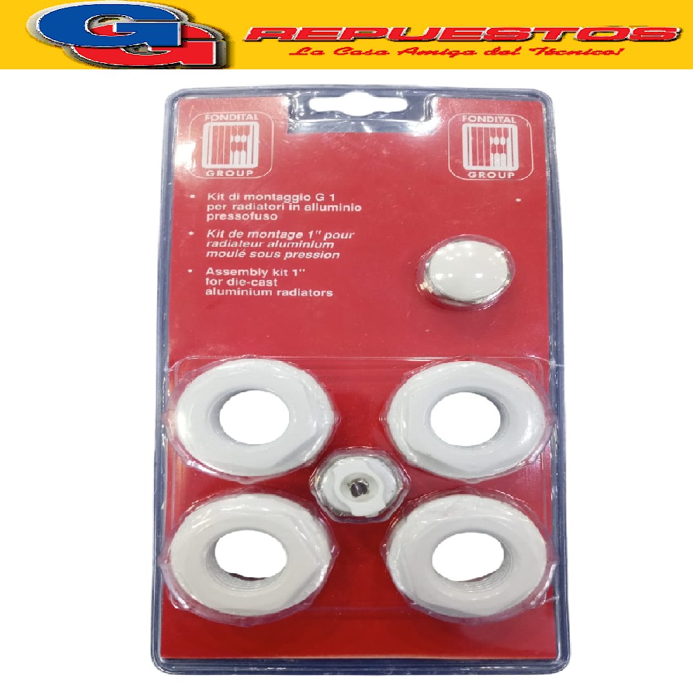 BLISTER KIT DE CONEXION PARA RADIADOR DE ALUMINIO CALEFACTOR