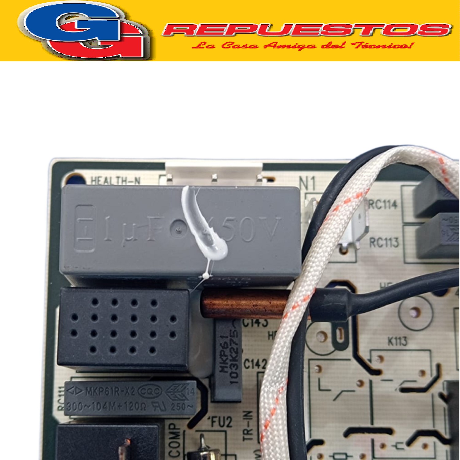 PLAQUETA AIRE ACONDICIONADO SPLIT SANYO M518F2J(TO2)  ORIGI  NAL MAIN BOARD CON SENSORES M518F2J(TO) SANYO, PHILCO, ATMA, MIDEA, RANSER, PANANSONIC, SIAM M518F2AJV1.2 BK161005 Cod Origen: 8-30138000331