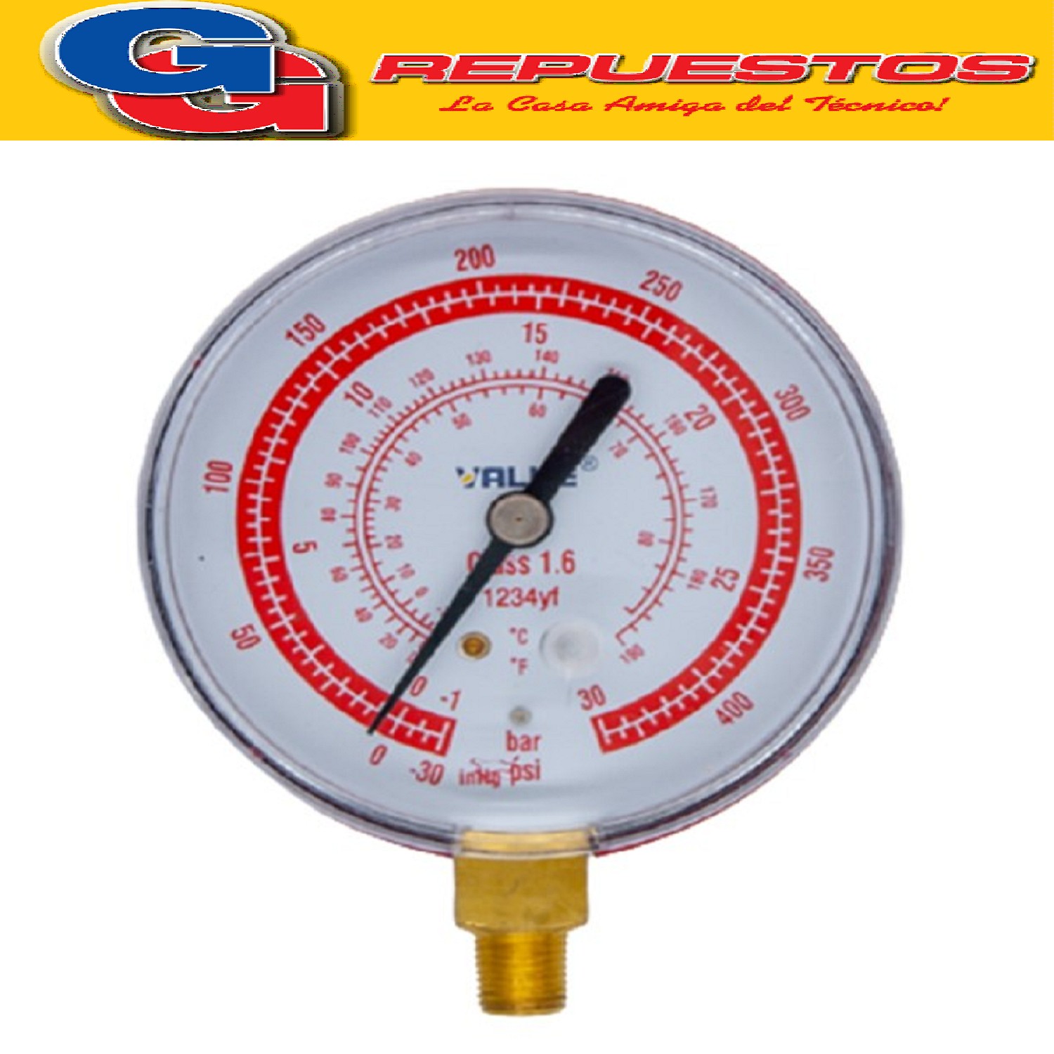 MANOMETRO DE ALTA VALUE PARA GAS R1234yf - d80 - 342260416 /