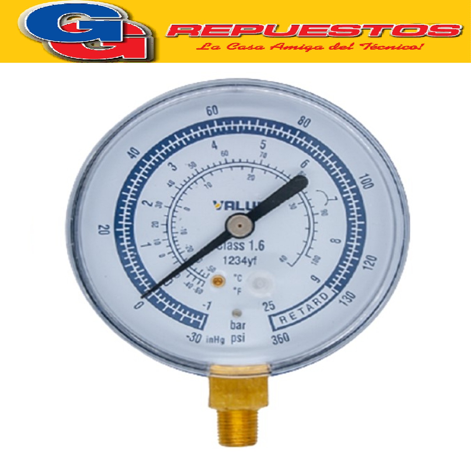 MANOMETRO DE BAJA VALUE PARA GAS R1234yf - d80 - 342260415