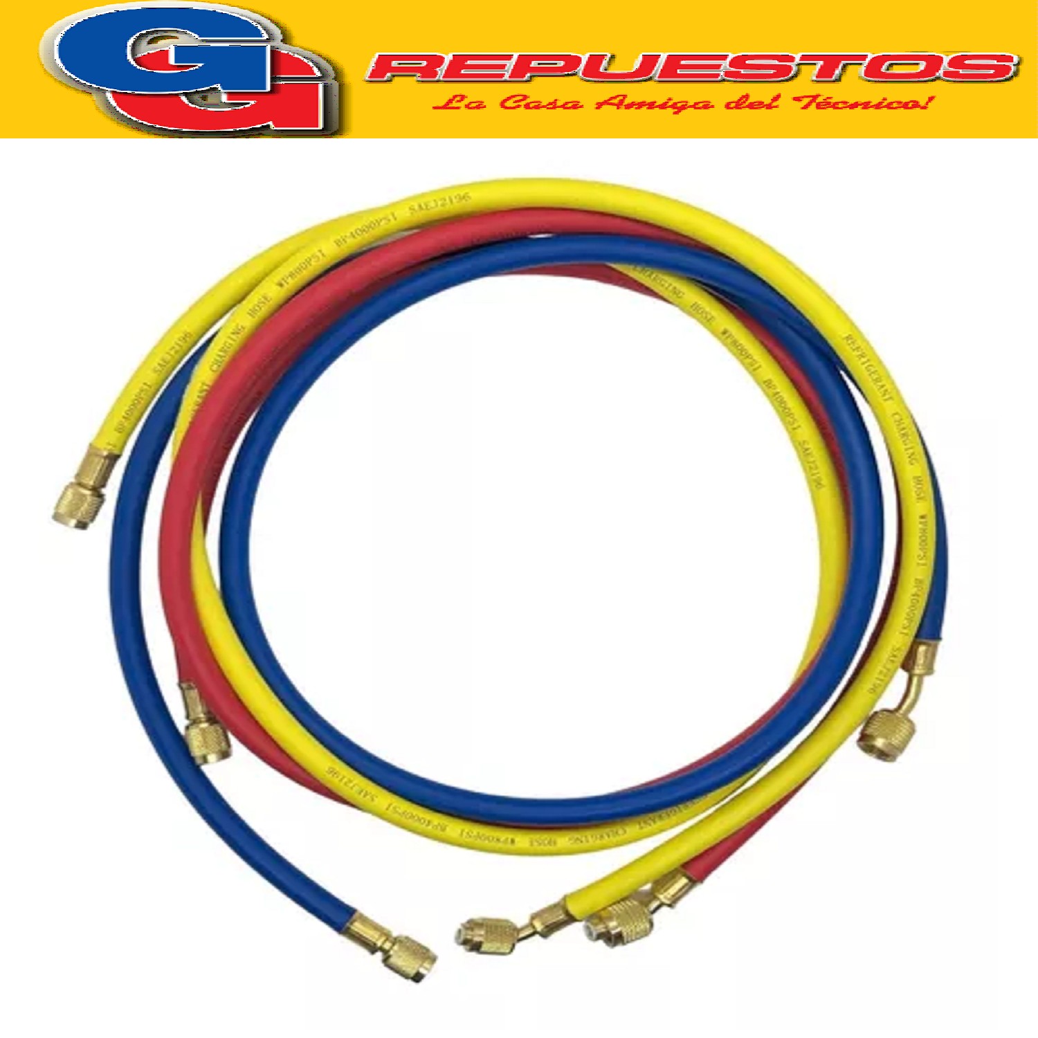 JUEGO MANGUERAS MANIFOLD 3 X 150cm R410 VALUE VRP-U-R/Y/B