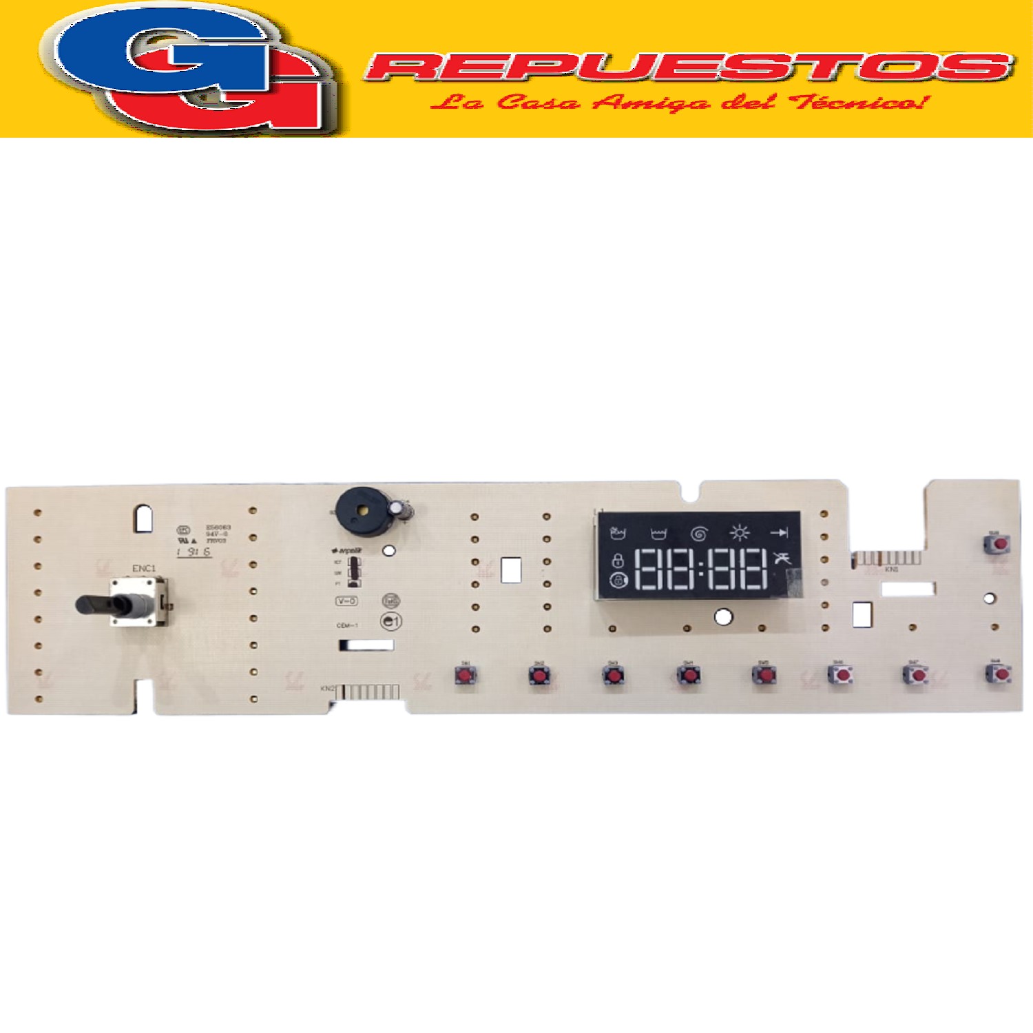 PLAQUETA DISPLAY PARA LAVASECARROPAS BEKO WDW85143