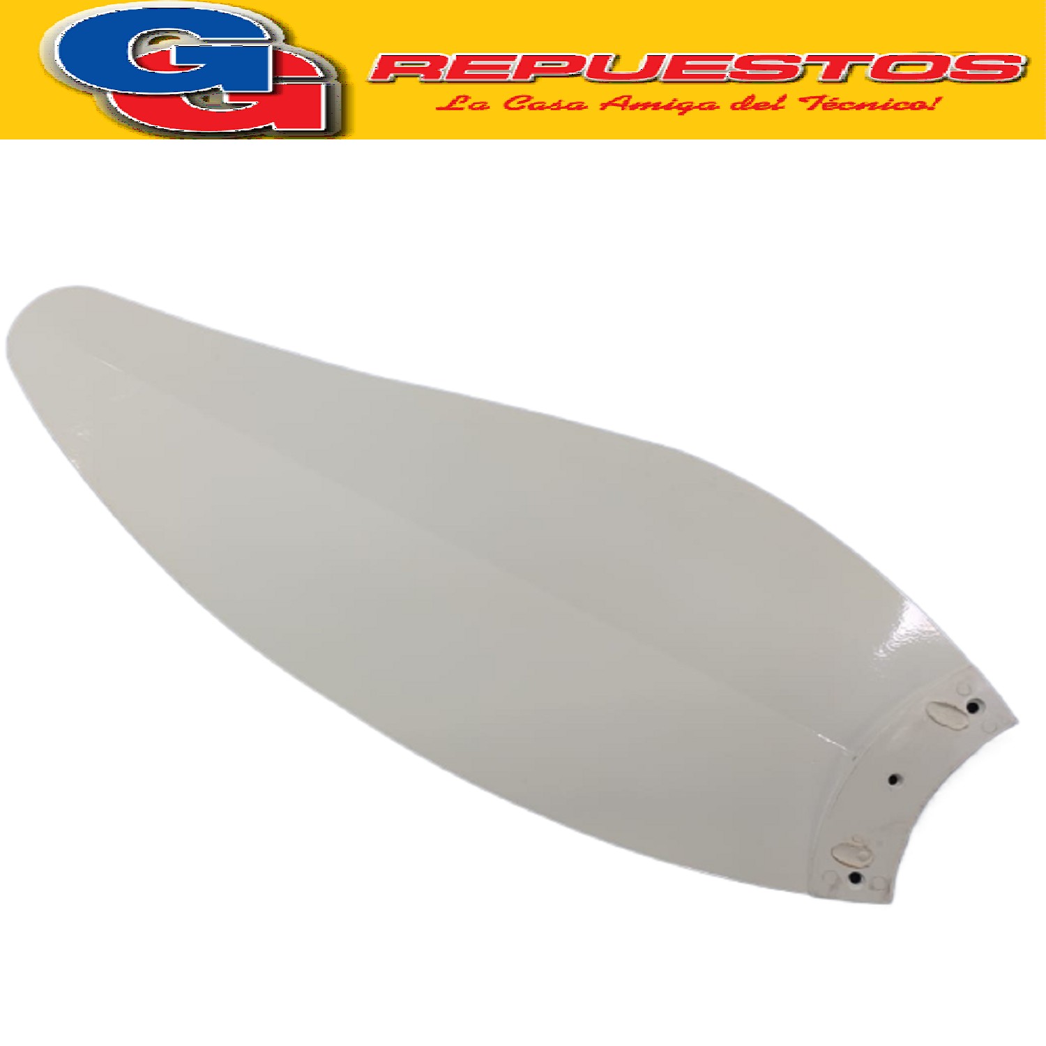 PALA PALETA DE CHAPA COLOR BLANCO VENTILADOR DE TECHO  MARCA LILIANA COMPATIBLE CON LOS MODELOS VTB / VTBL / VTB14 / VTELC