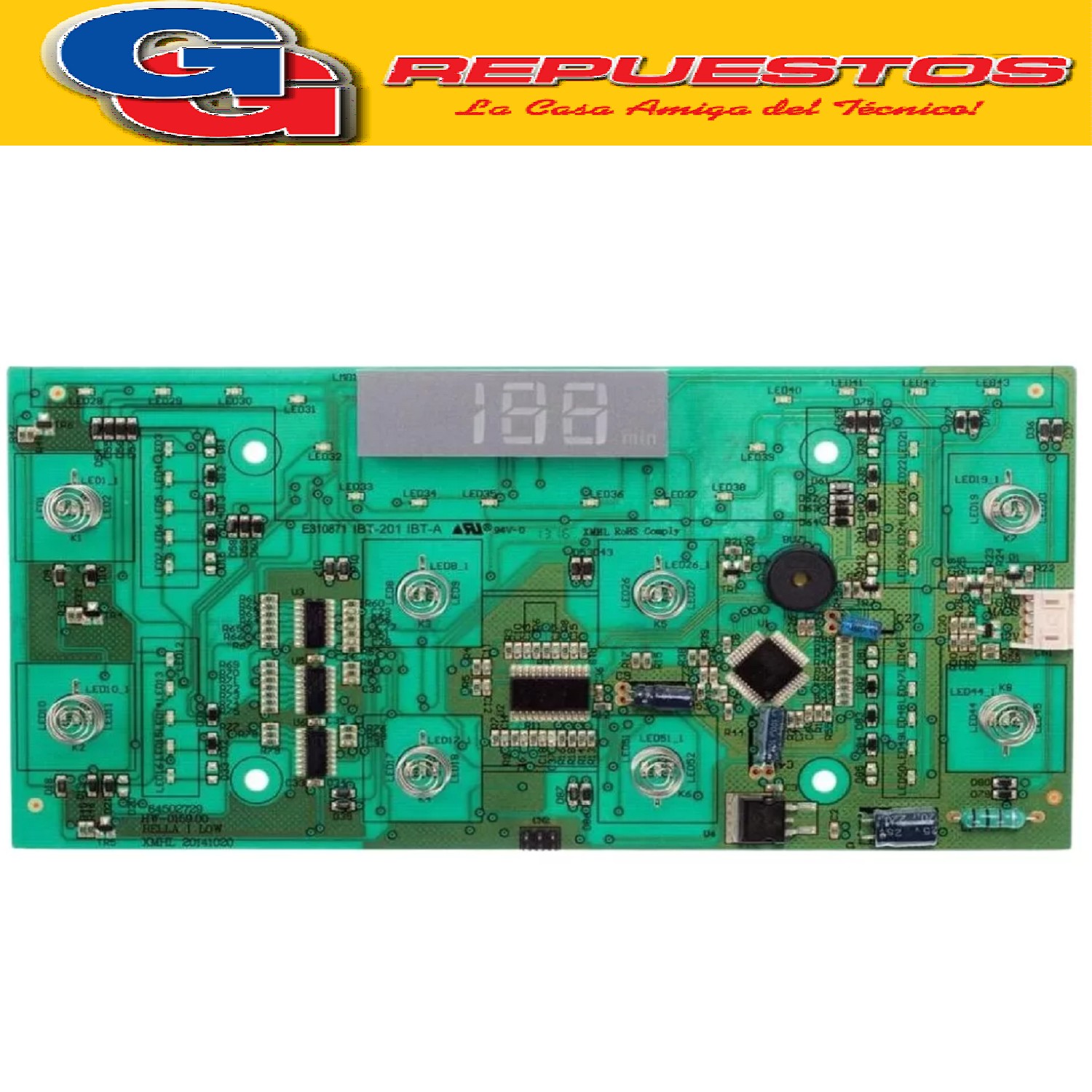 PLAQUETA INTERFACE HELADERA PARA ELECTROLUX DB52X