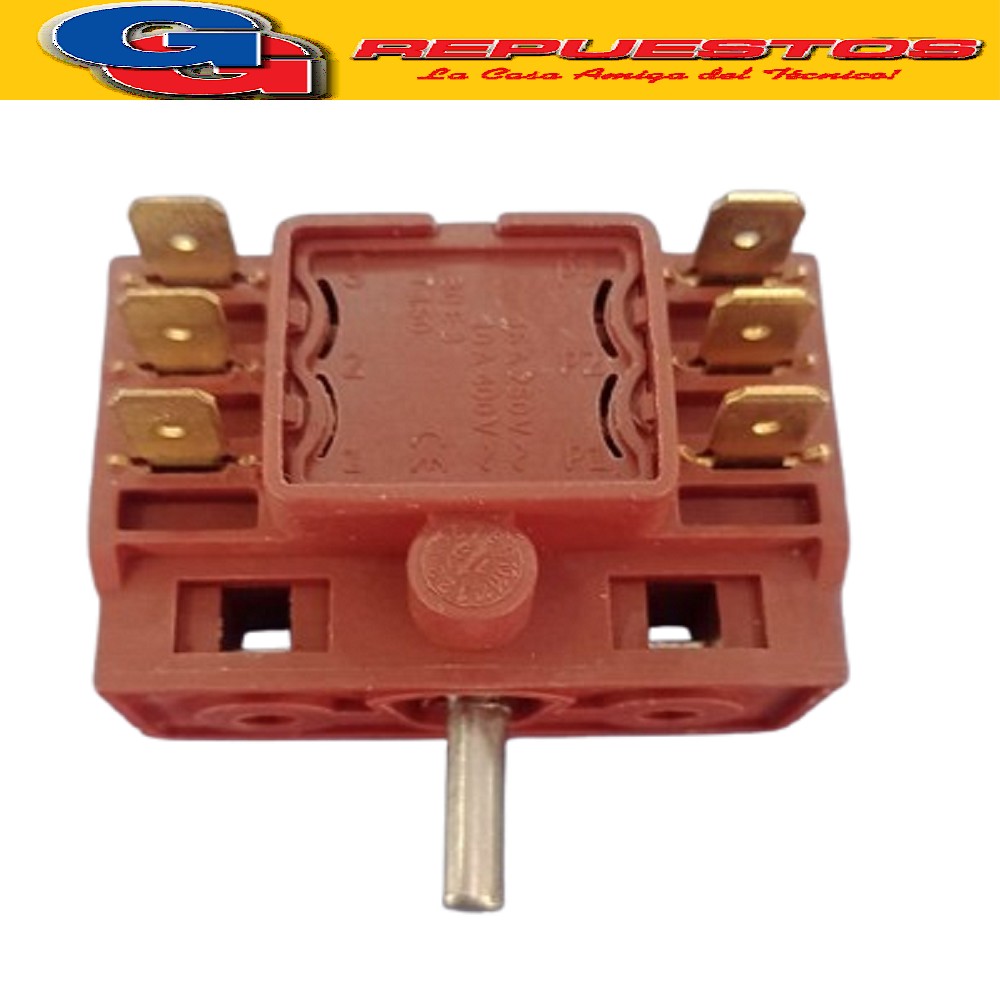 LLAVE SELECTORA HORNALLA COCINA ELECTRICA PARA  PHILCO  PHCH 050P PHCE051BDH  PHCE051BDHFP 
PHCE051B Cocina electrica 50cm blanca tapa de vidrio termostato y luz de horno NOTA: Perno 16mm de largo Cuerpo SELECTOR de 50x35mm Cod.Origen: UNIVERSAL () SWITCH COMMUTATOR-0+3 POSITION
1004000003-1004000003NS (SIAM-ATMA-PHILCO-MIDEA) E.BF.2_Llav