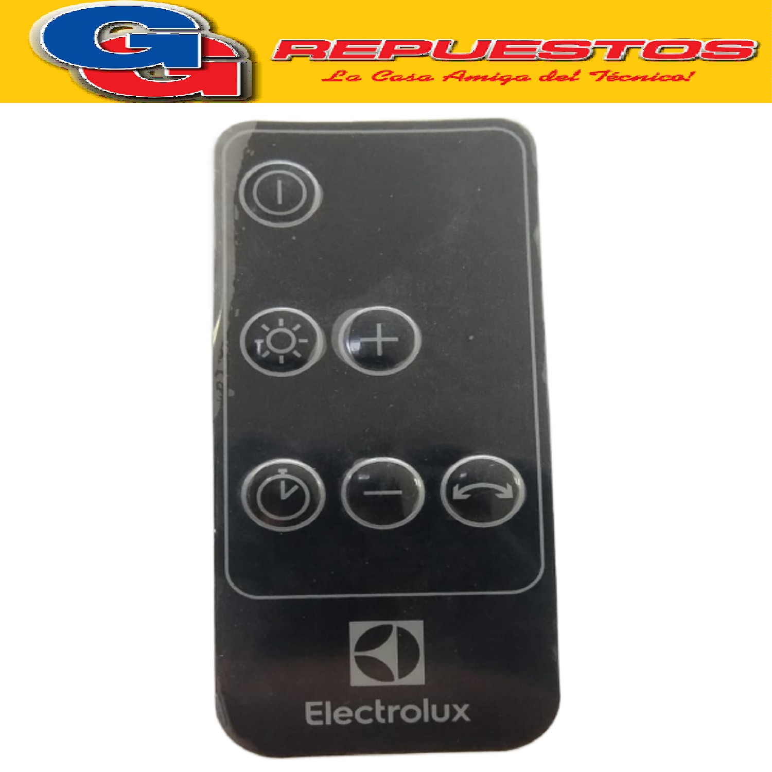 ETIQUETA PARA CONTROL REMOTO DE CALEFACTOR TORRE ALTA  PARA ELECTROLUX MODELO TWR40