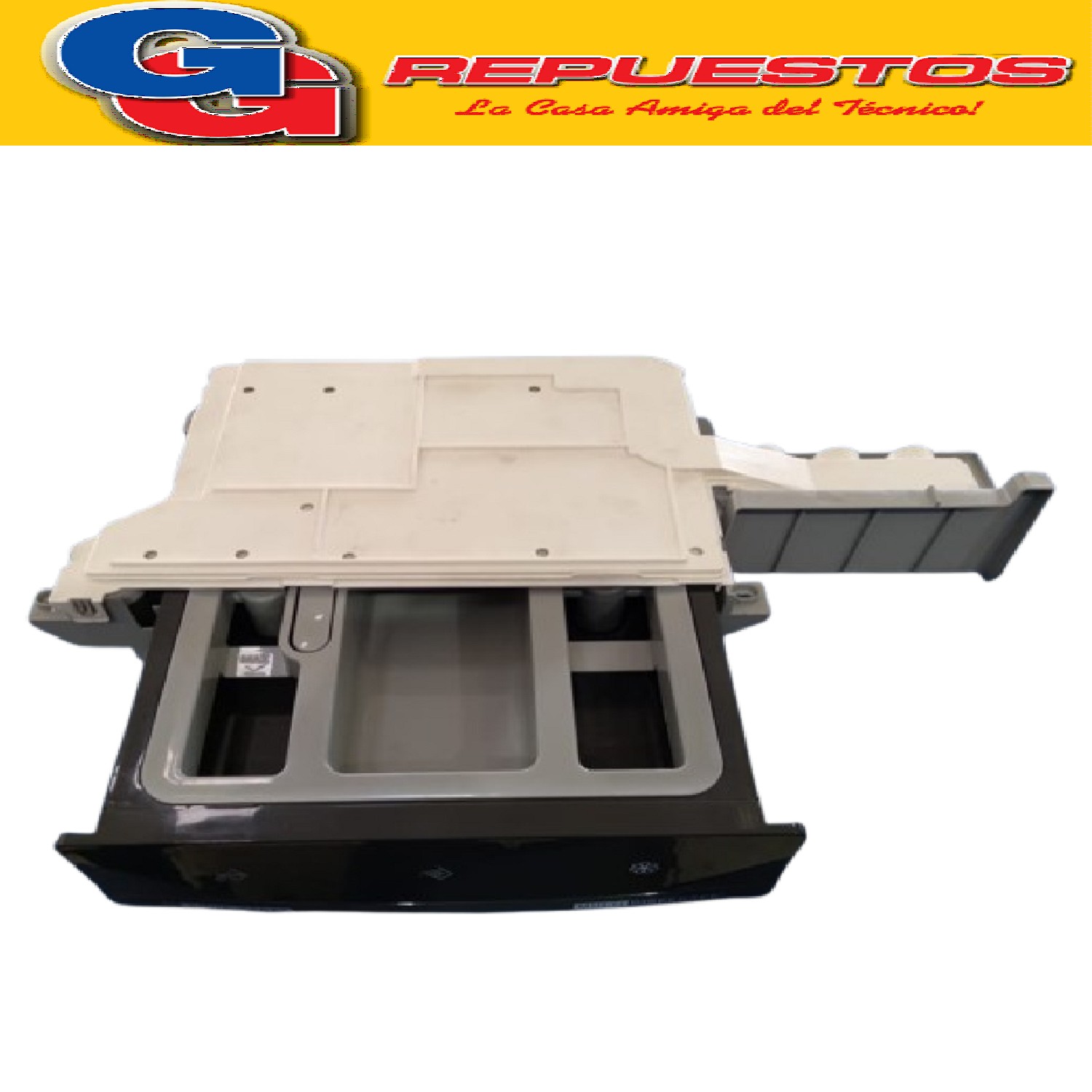 JABONERA NEGRA LAVARROPAS WHIRLPOOL WW11BT- W11483921 (WHIR LPOOL)  FRENTE MANETA JAB.MULTI DISPENSER
W11187209 (WHIRLPOOL) CAJON MOVIL C/SIFONES/MULTI DISPENSER Produttore: