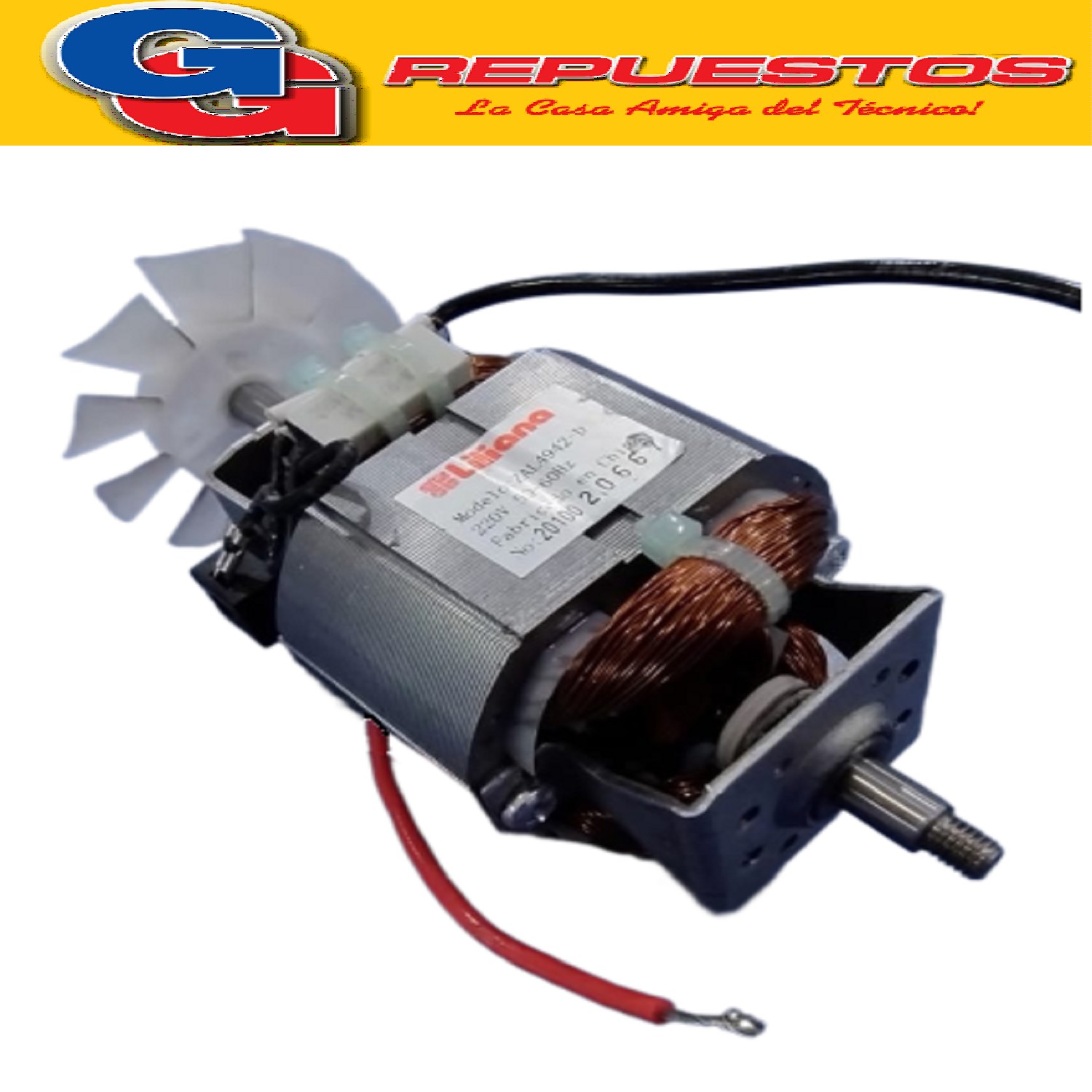 MOTOR PARA LICUADORA LILIANA SPORTLIC COMPATIBLE CON LOS MODELOS AL915 / AL916 / AL115 / AL116 / SBA10 / ALWB14