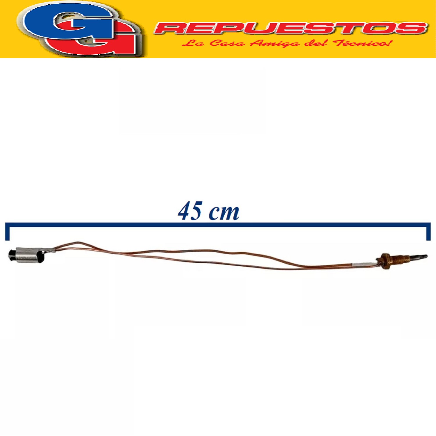 TERMOCUPLA COAXIAL 450MM COCINA MABE AGDR60EIA00 ORIGIN AL T ERMOPAR JACK QUEM 2S L=450 ANAFE GAS INOX DREAN AGGE60IVA MABE AGMB62IA GENERAL ELECTRIC Cod Origen: WS01F07567