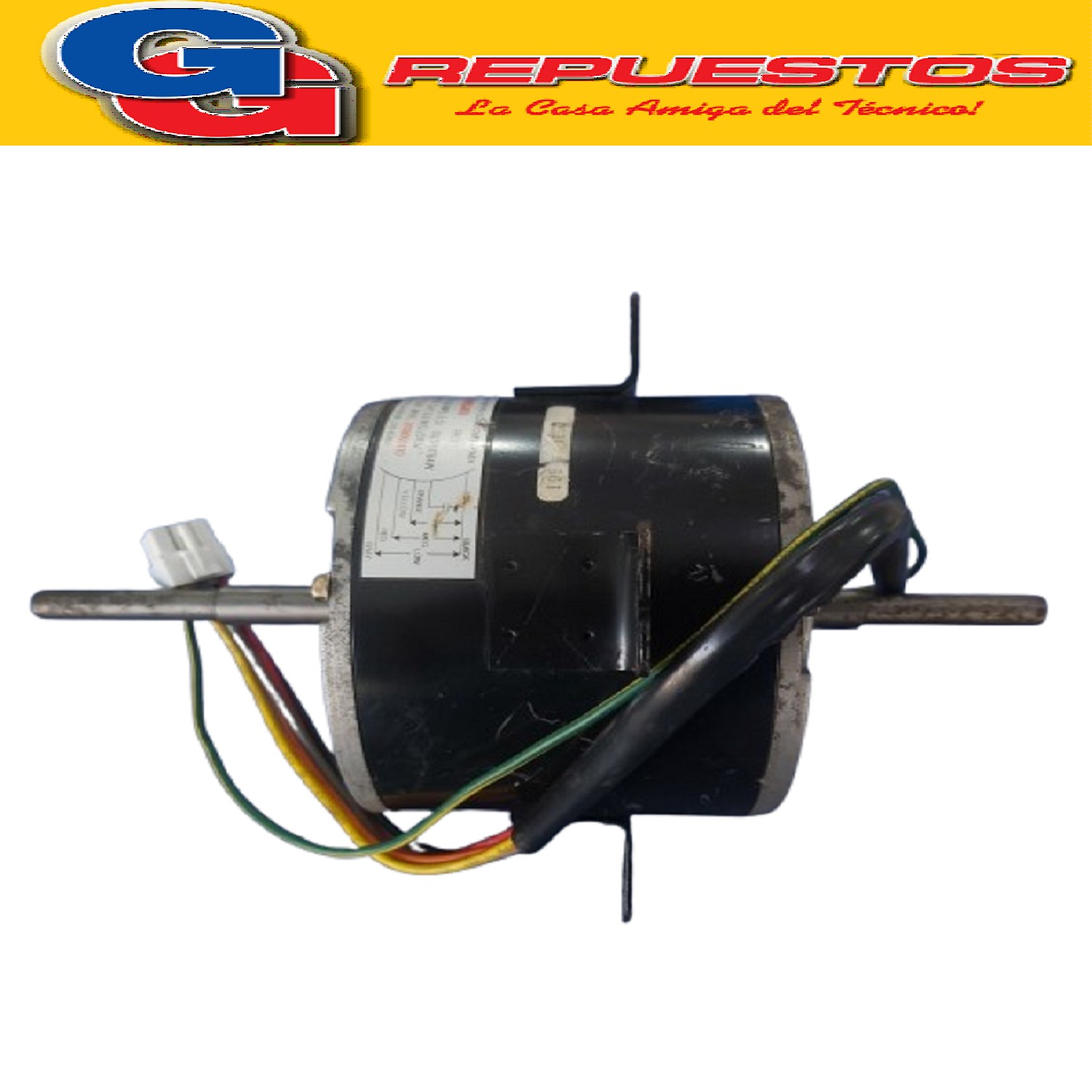 FORZADOR MOTOR CONDENSADOR DAEWOO DOBLE EJE DE 64W-220V/50HZ RPM 900/830/760 GIRO HORARIO
MODELO: A2925CA070