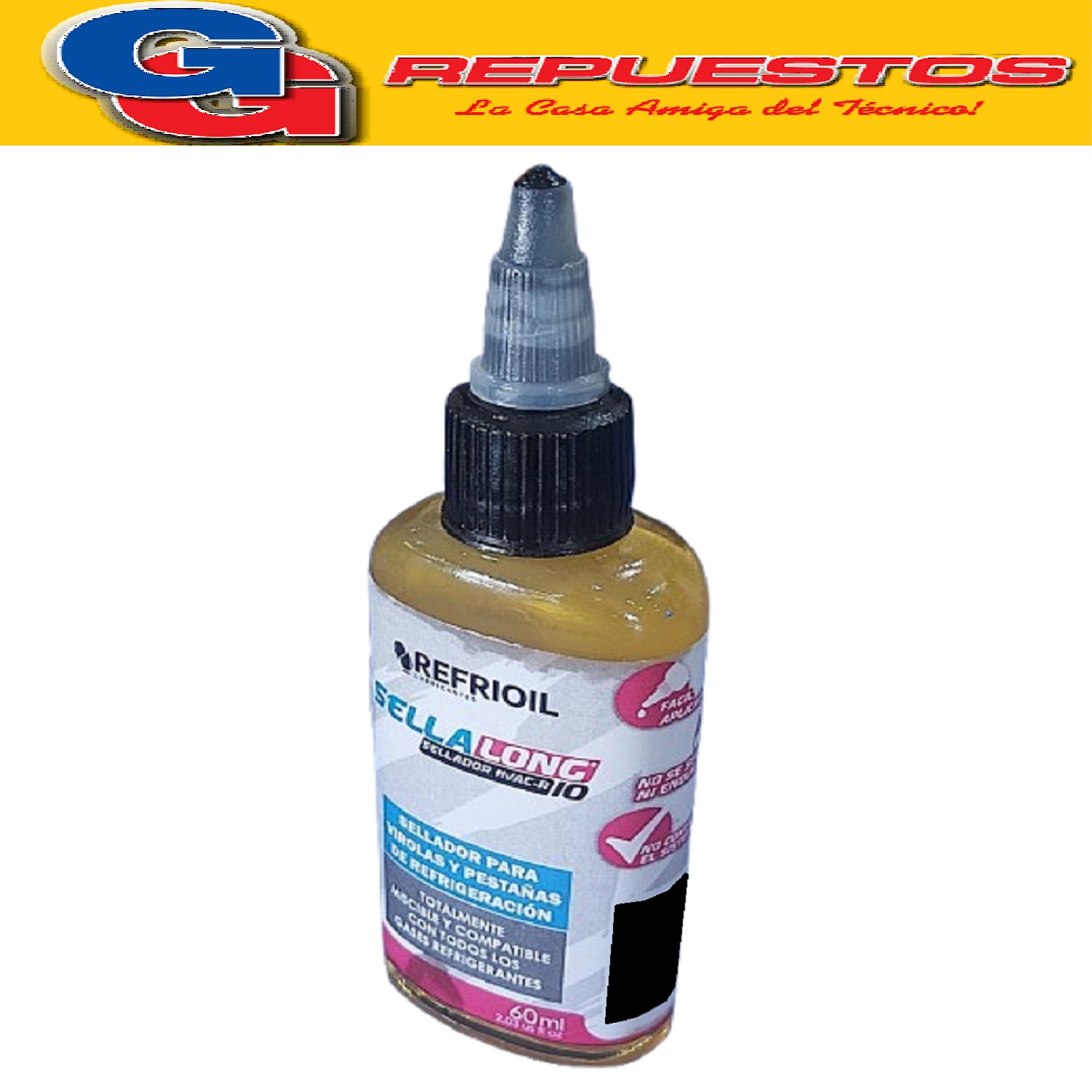 SELLADOR PARA VIROLAS Y PESTAÑAS DE REFRIGERACION 60ML