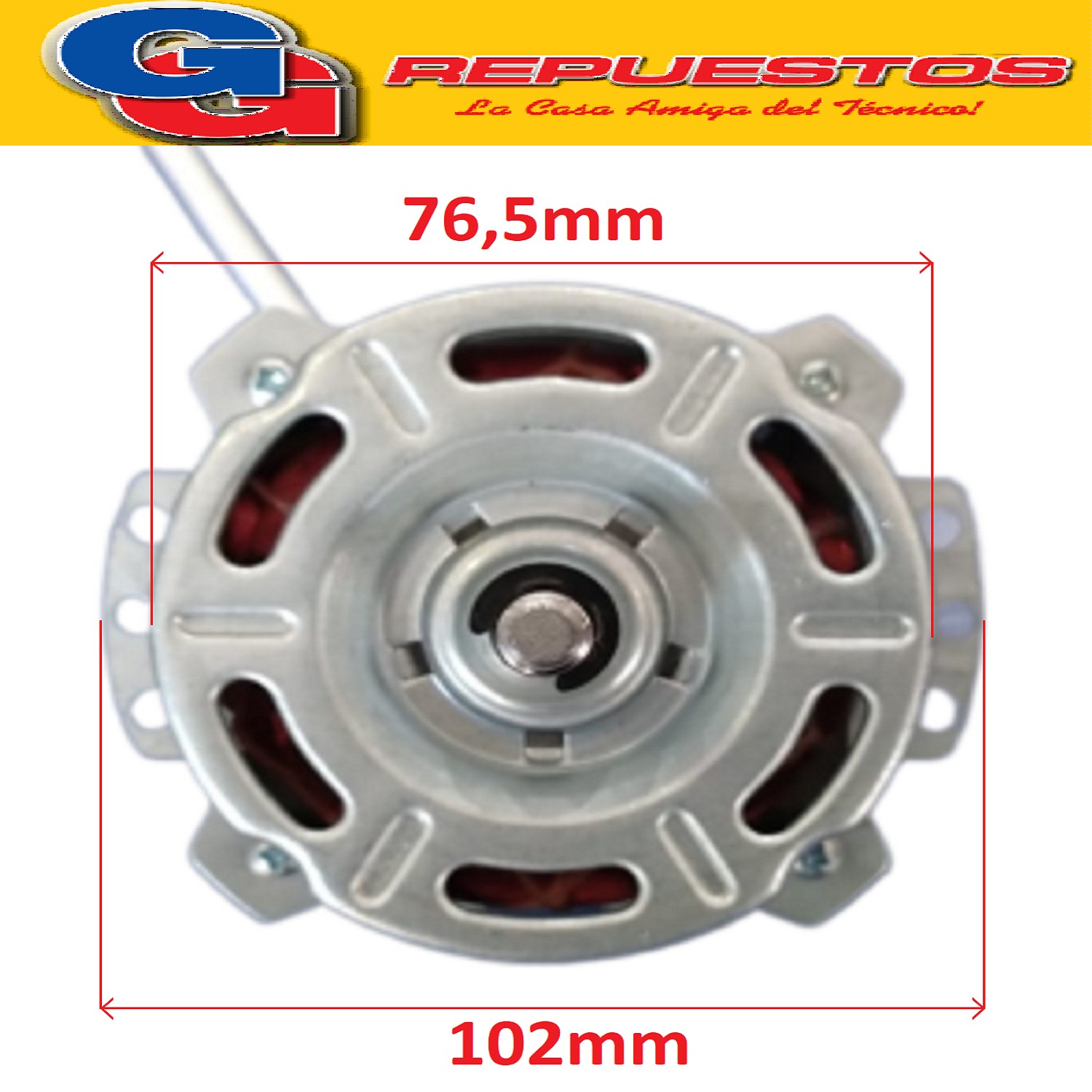 MOTOR TURBO VENTILADOR CIRCULADOR 12 PULGADAS MARCA LILIANA  COMPATIBLE CON LOS MODELOS VTC12 / VT12 / TWB12 EJE 8MM MEDIA CAÑA CON TUERCA ZVB4050 220V 50-60Hz N° 20230907397