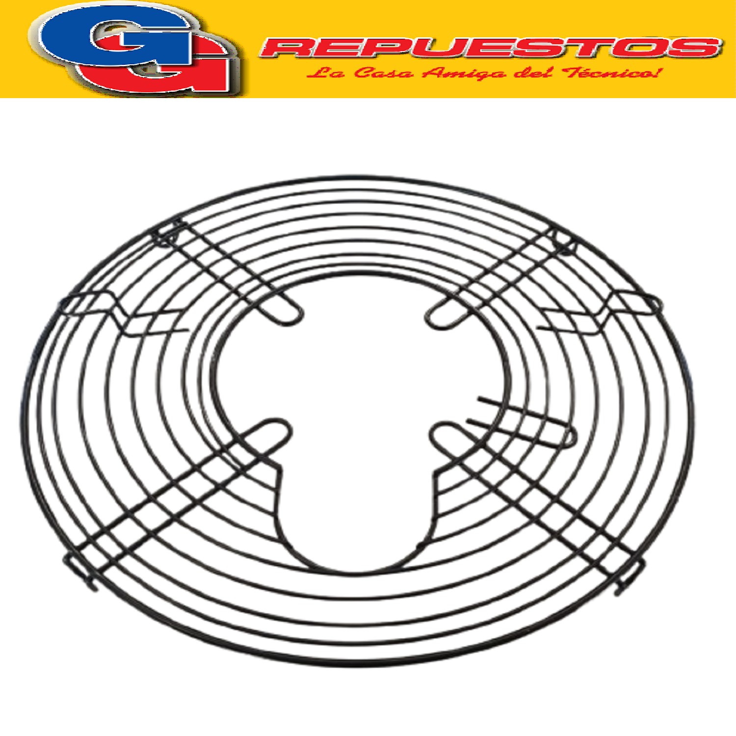 PARRILLA 12 PULGADAS PARA TURBO VENTILADOR MARCA LILIANA COMPATIBLE CON EL MODELO VTHD12G REJILLA DIAMETRO TOTAL 27,8CM