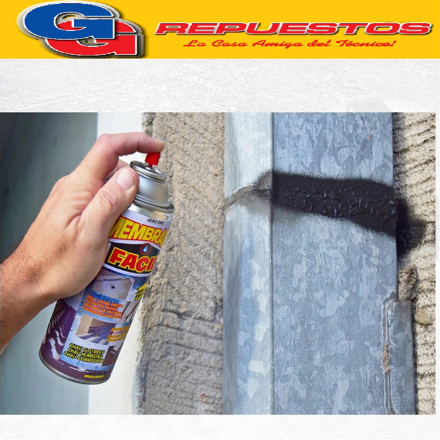 MEMBRANA FACIL EN AEROSOL 284GR COLOR GRIS ZINK