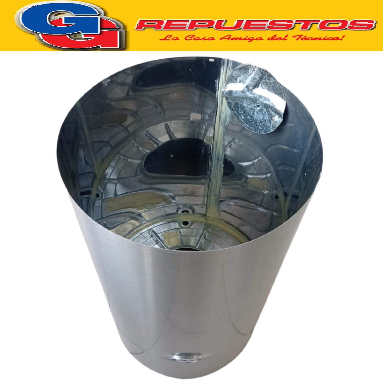 CAMISA REPUESTO GABINETE PARA SECARROPAS KOHINOOR 2062 ACERO INOXIDABLE ORIGINAL  61.6 CM DE ALTO - 34.1 CM DE DIAMETRO