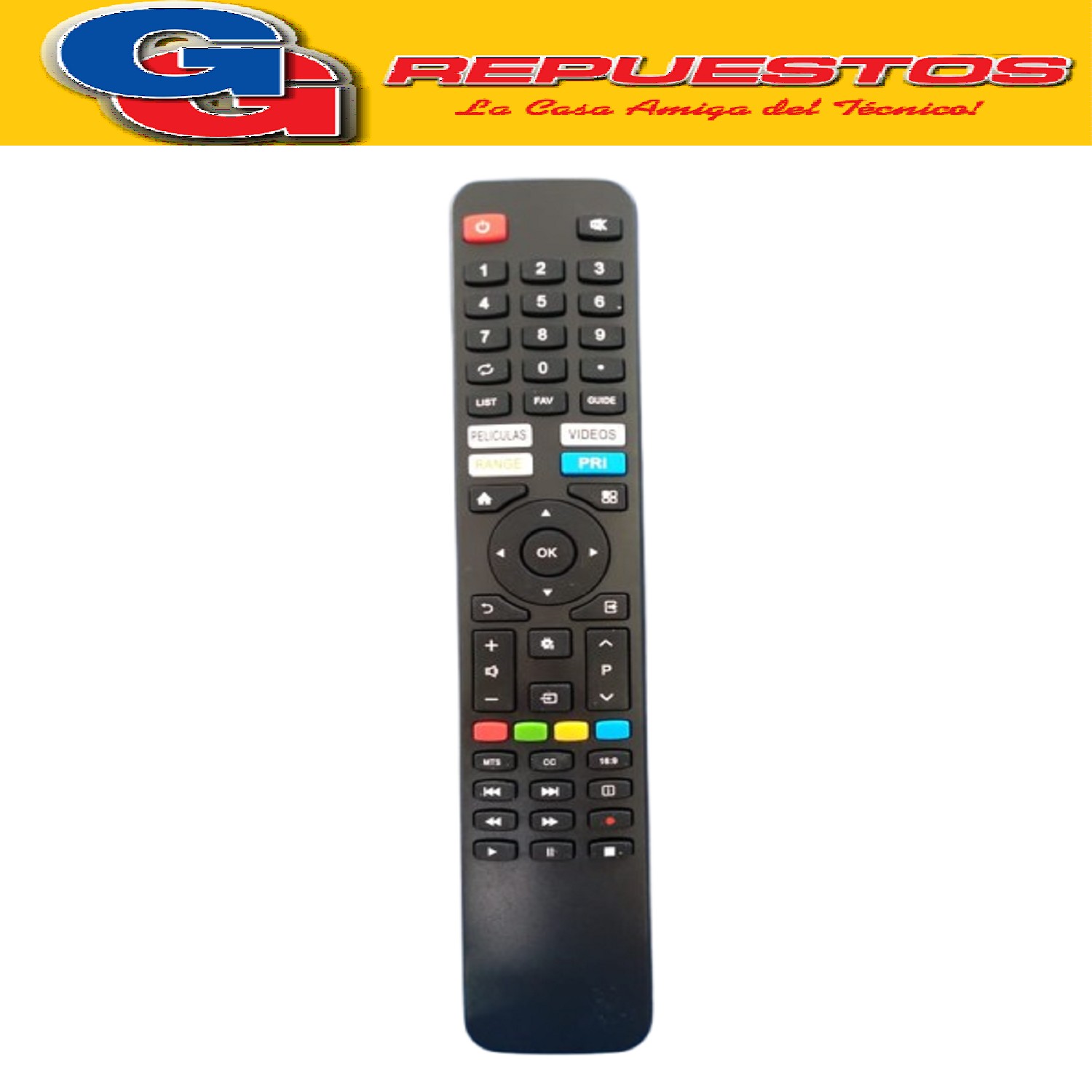 CONTROL REMOTO COMPATIBLE CON SMART TV ENOVA