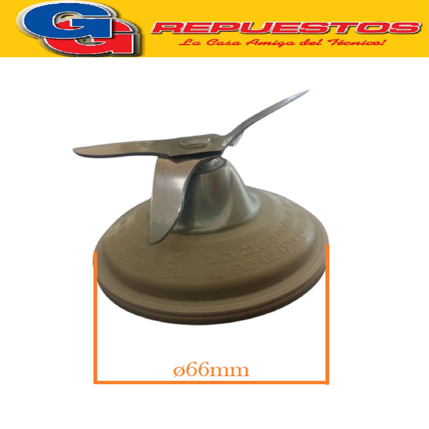CUCHILLA PARA LICUADORA BLACK Y DECKER CUELLO METALICO
