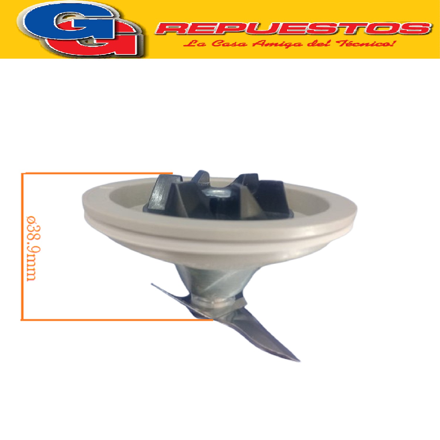 CUCHILLA PARA LICUADORA BLACK Y DECKER CUELLO METALICO