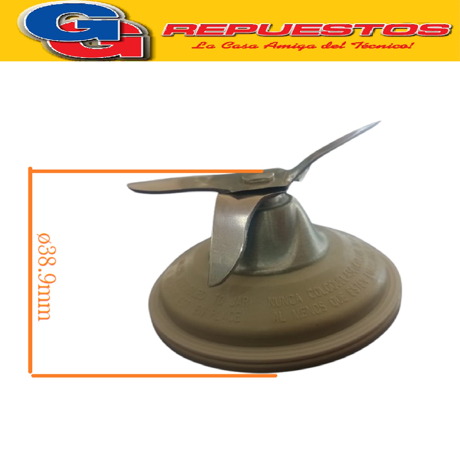 CUCHILLA PARA LICUADORA BLACK Y DECKER CUELLO METALICO
