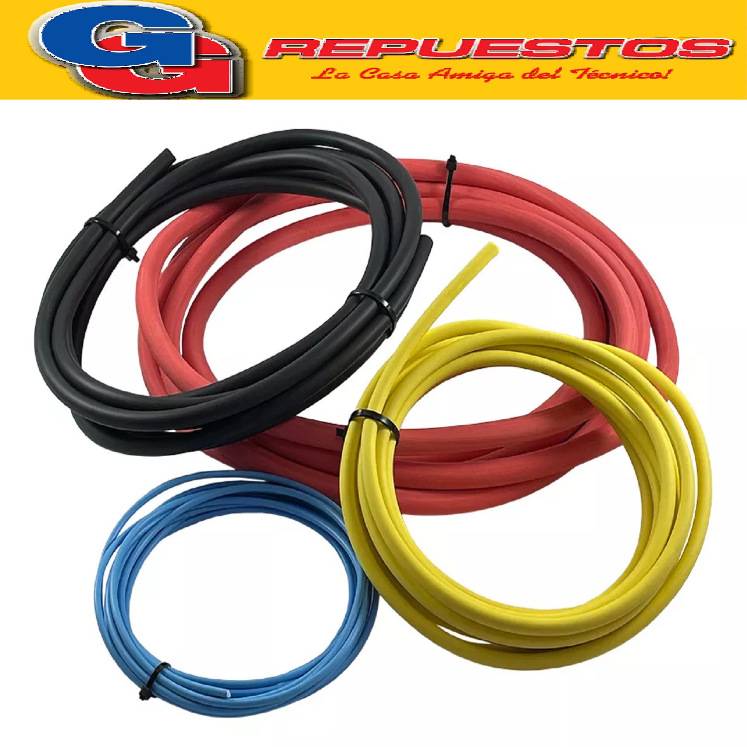 KIT DOBLA CAÑOS DE REFRIGERACION 4 MEDIDAS DE 2 MTRS  1/4 -  1/2 - 3/8 - 5/8