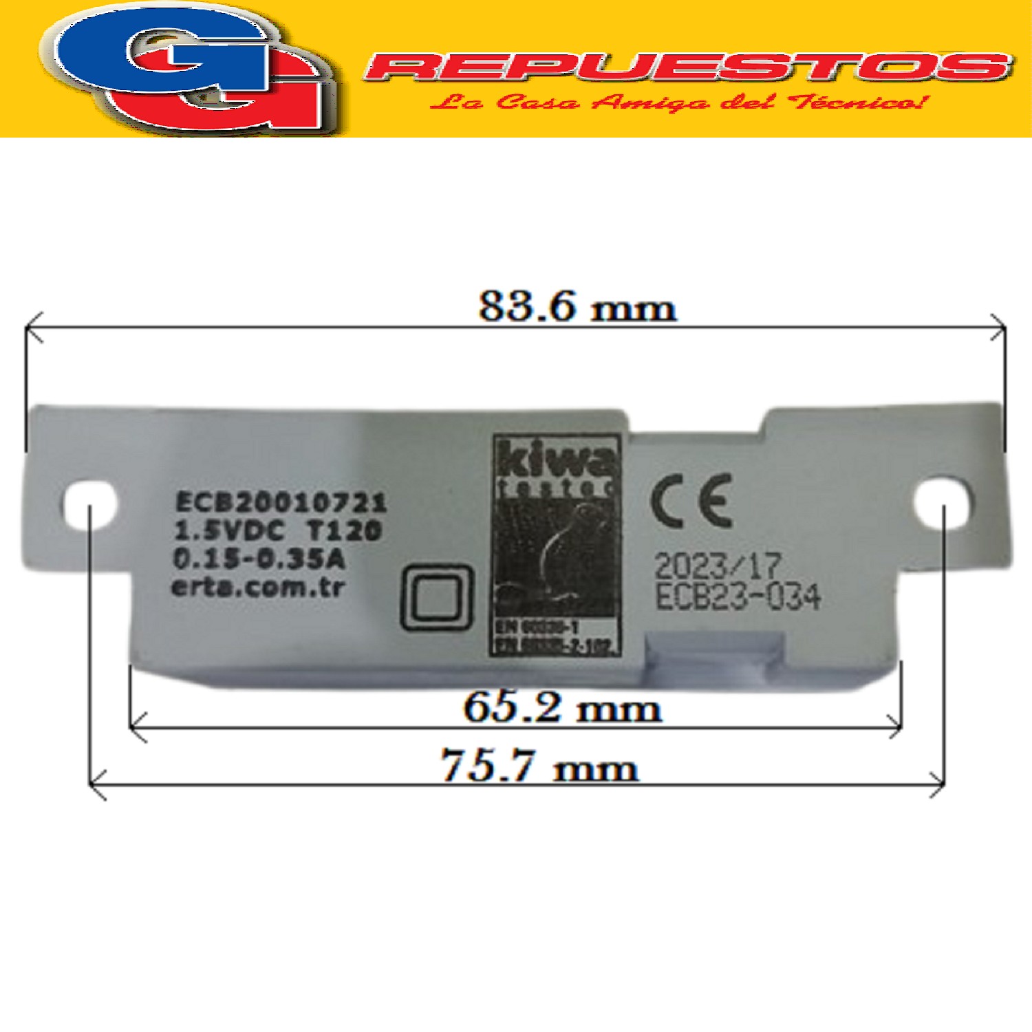 ENCENDIDO ELECTRICO TRANSFORMADOR CALEFACCION LONGVIE