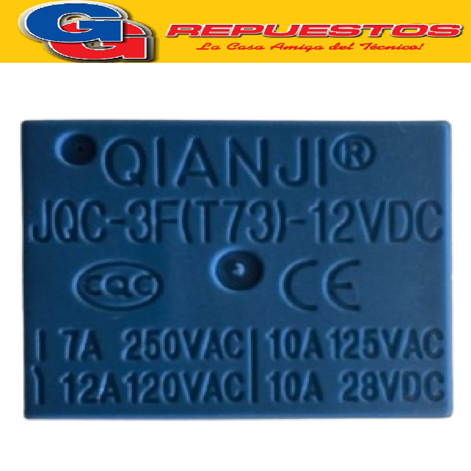RELAY 12V 7A - 240V - 1 INV (HRS4H) RELE