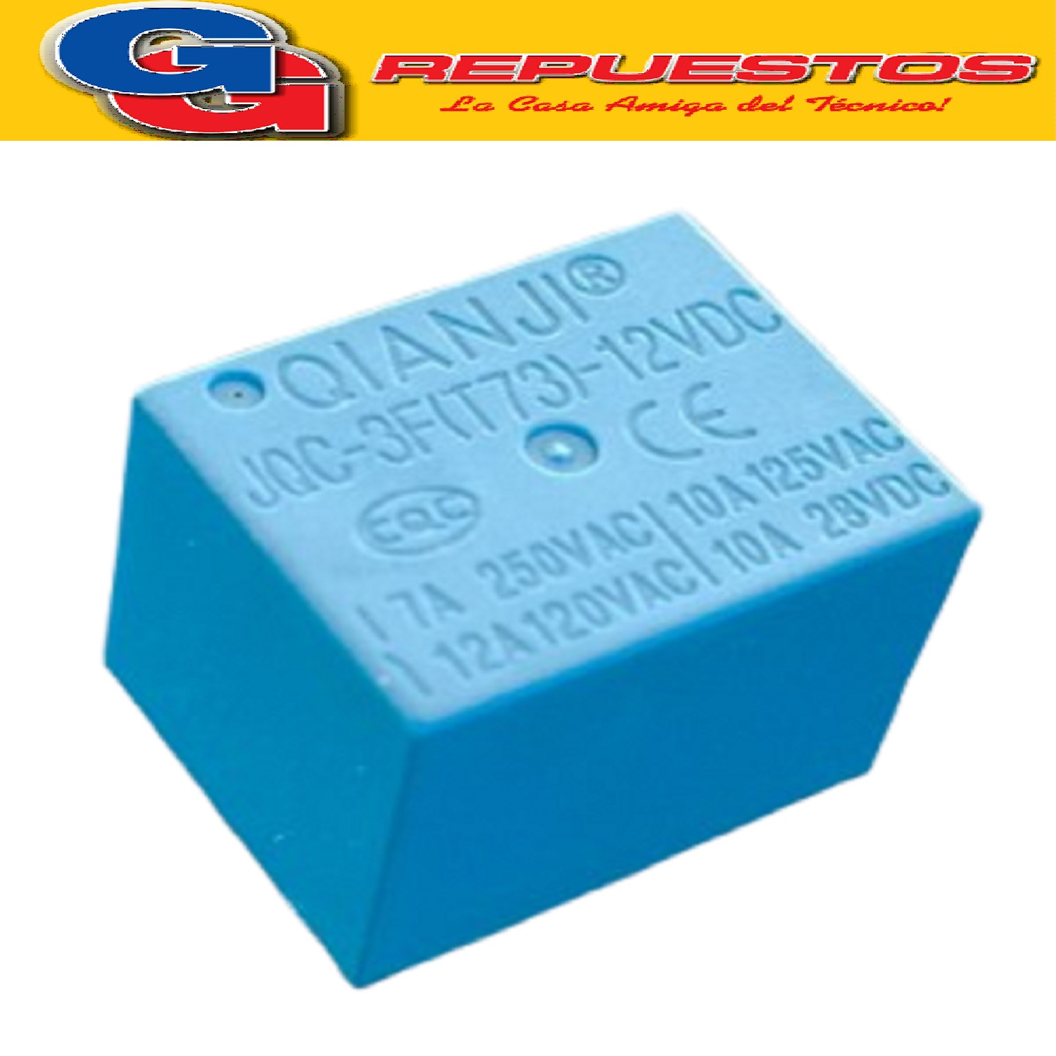 RELAY 12V 7A - 240V - 1 INV (HRS4H) RELE