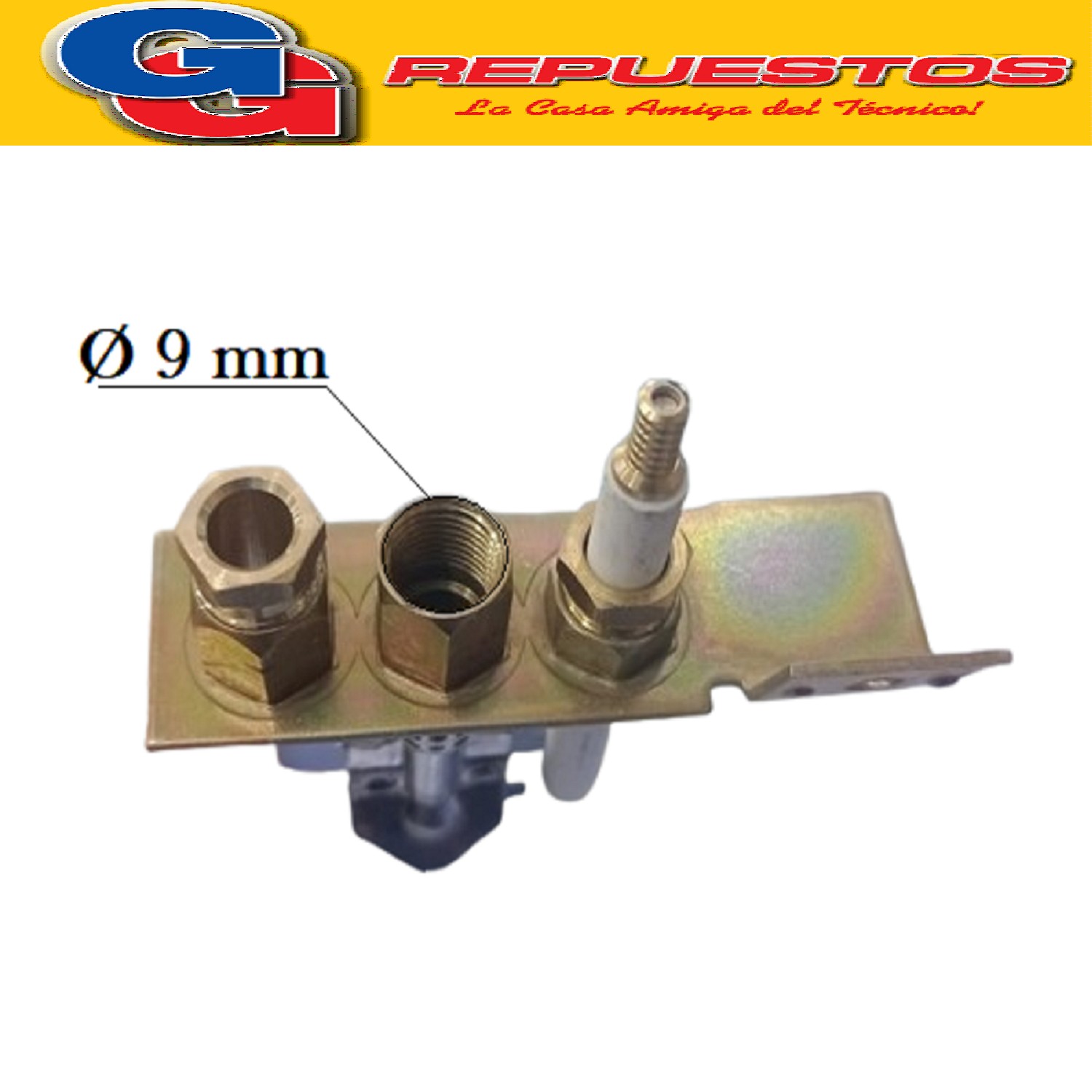 CABEZAL PILOTO CALEFON ORBIS TB CON BUJIA Y CHAPA PROTECTORA