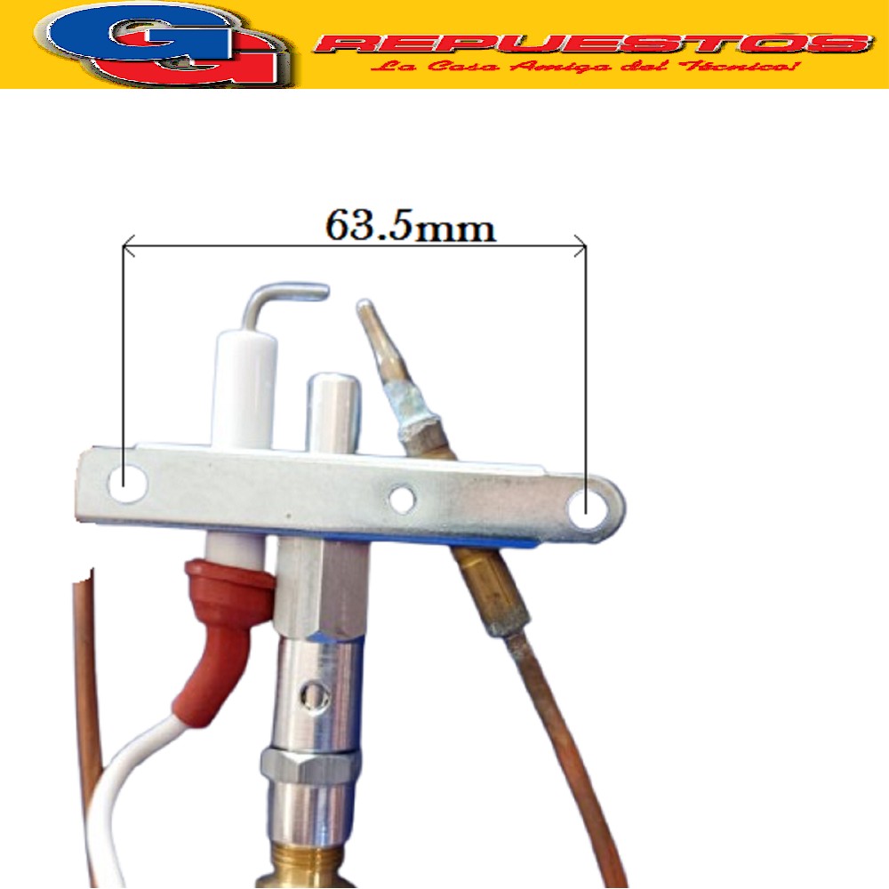 CABEZAL PILOTO BIGAS ECOTERMO CON TERMCUPLA Y BUJIA  .340MM  9X1  C/CABLE 400MM