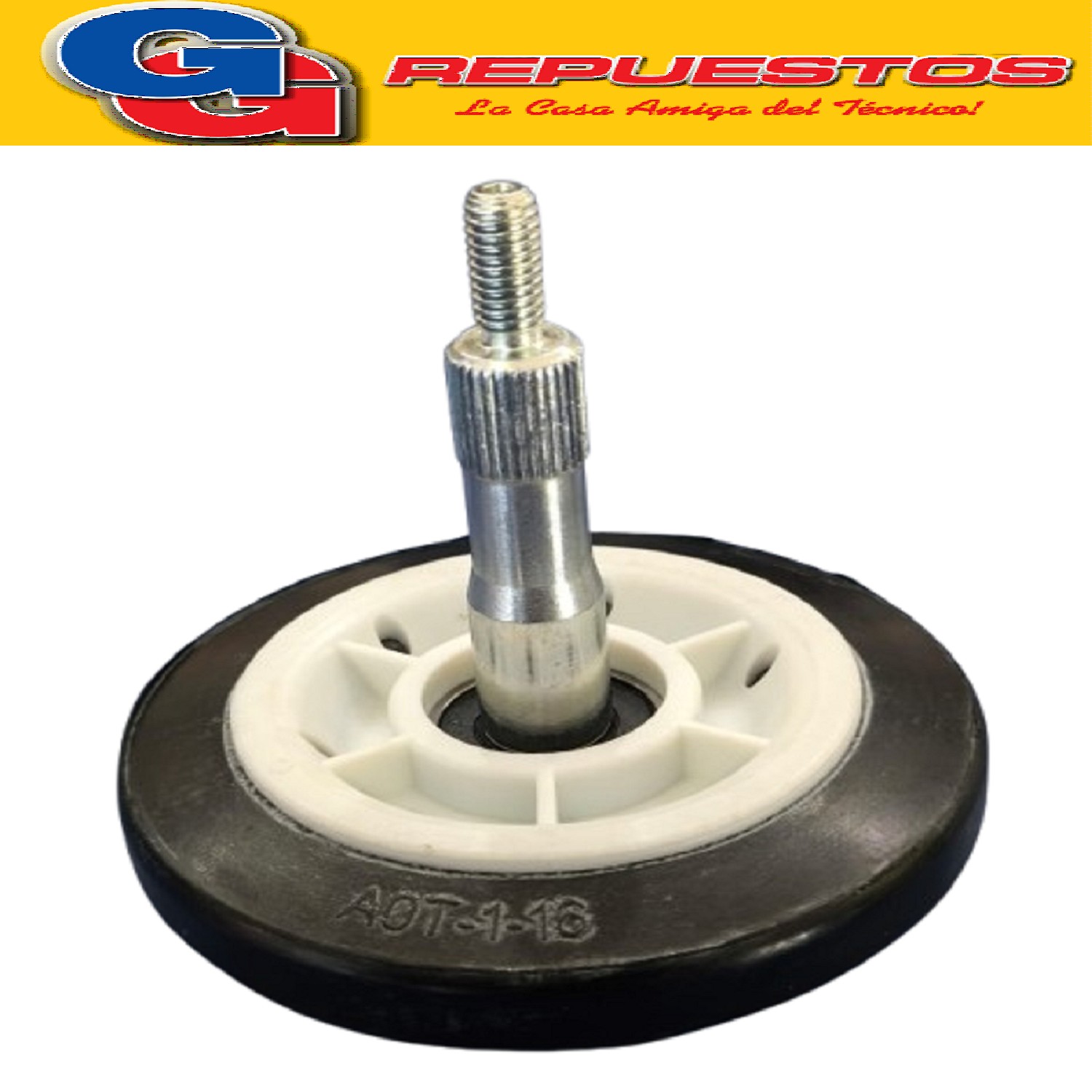 RUEDA SOPORTE TAMBOR SECARROPAS PARA PHILCO DRPH70-PHSC082 B /BDH-PHSC071B/BDH-DRPH60-GAFA ADV
y OTROS (RUEDA CON RULEMAN 608 73mm DIAMETRO ORIGINAL)
COMPATIBLE CON SECADORA ATMA SCF5810B
(EL SECARROPAS LLEVA DOS)