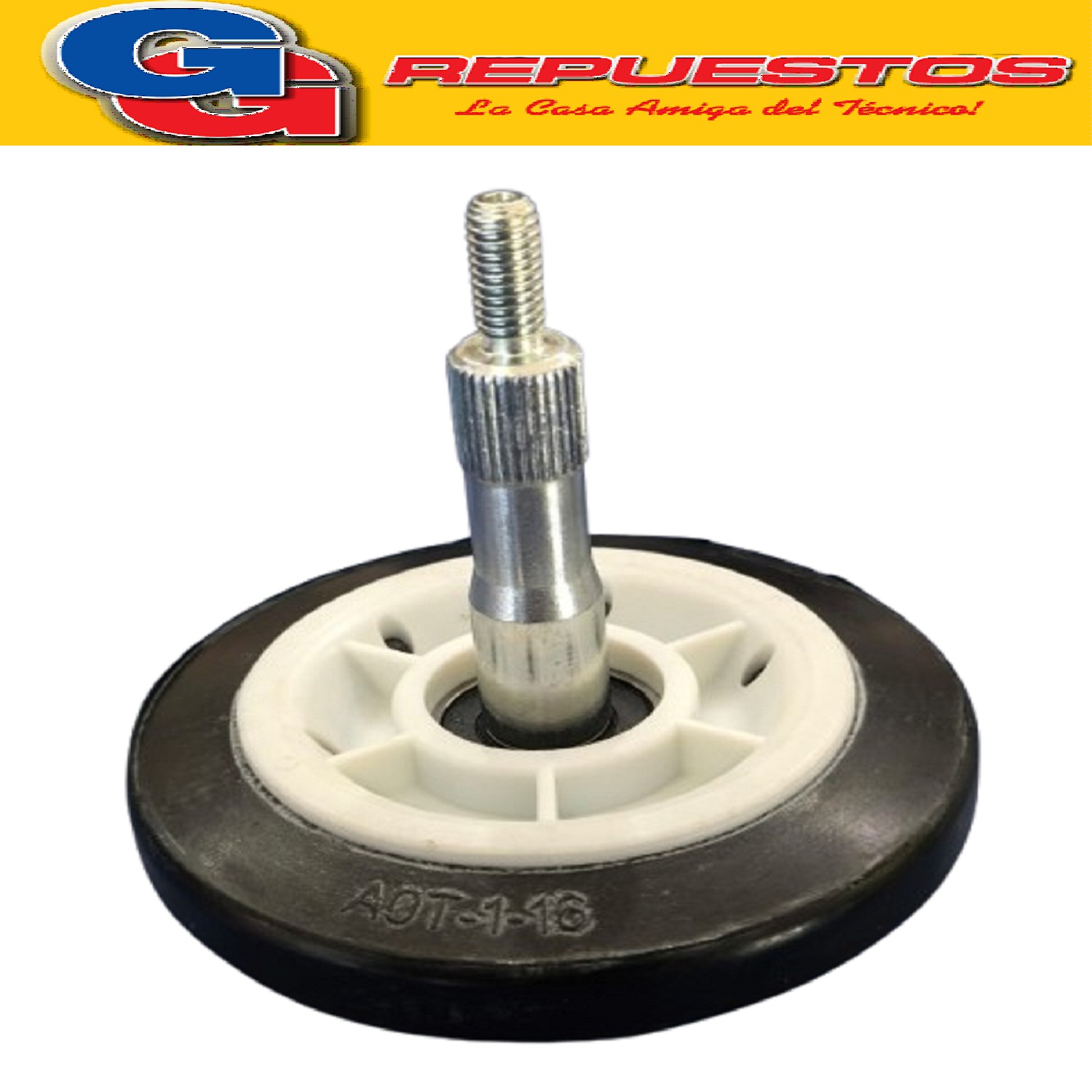 RUEDA SOPORTE TAMBOR SECARROPAS PARA PHILCO DRPH70-PHSC082 B /BDH-PHSC071B/BDH-DRPH60-GAFA ADV
y OTROS (RUEDA CON RULEMAN 608 73mm DIAMETRO ORIGINAL)
COMPATIBLE CON SECADORA ATMA SCF5810B
(EL SECARROPAS LLEVA DOS)