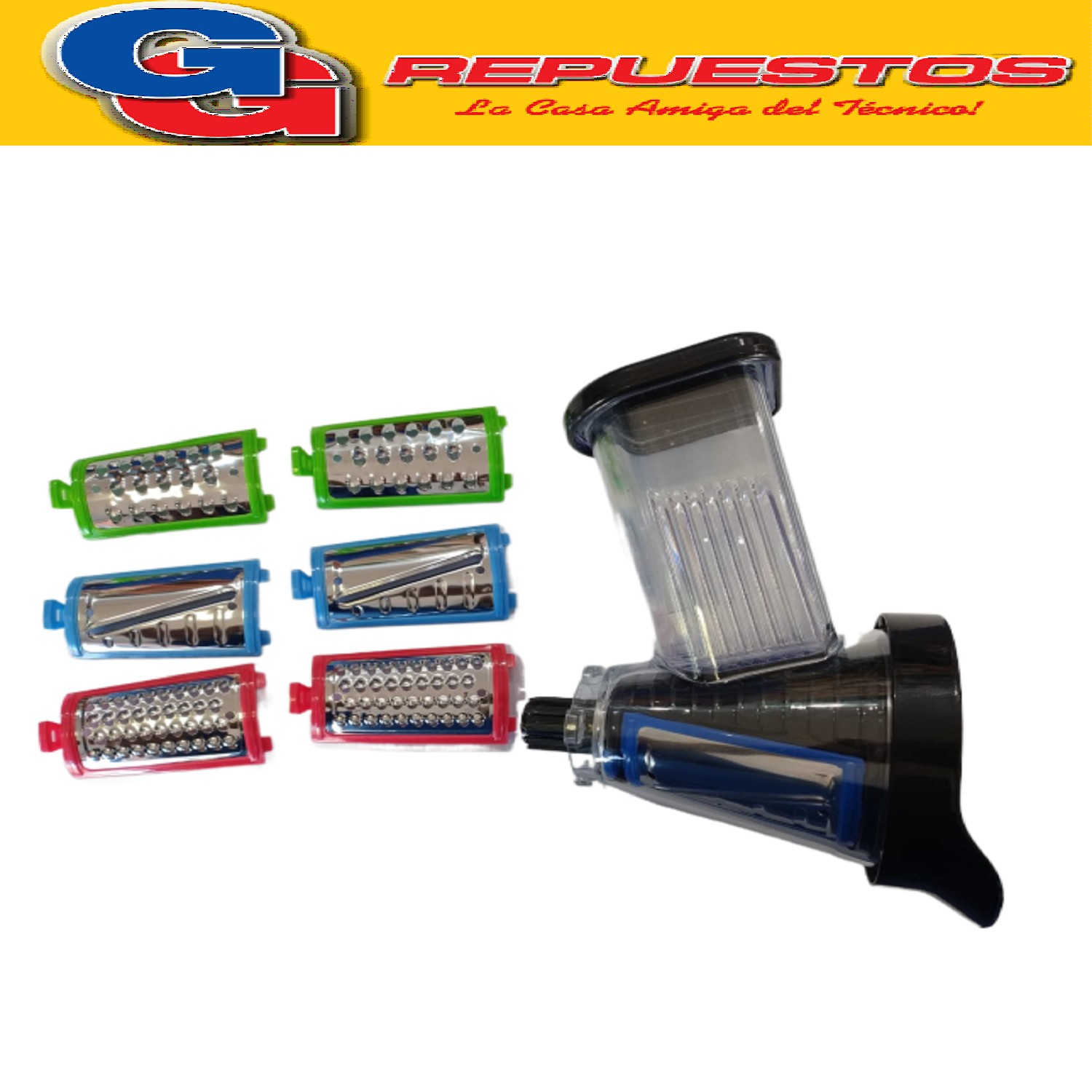 CONO RALLADOR CON ACCESORIOS PARA REBANADOR RALLADOR  MULTIFUNCION ELECTRICO PARA LILIANA Y BLACK+DECKER COMPATIBLE CON LOS MODELOS ASM100 / SL010-AR / ASM100-Avon