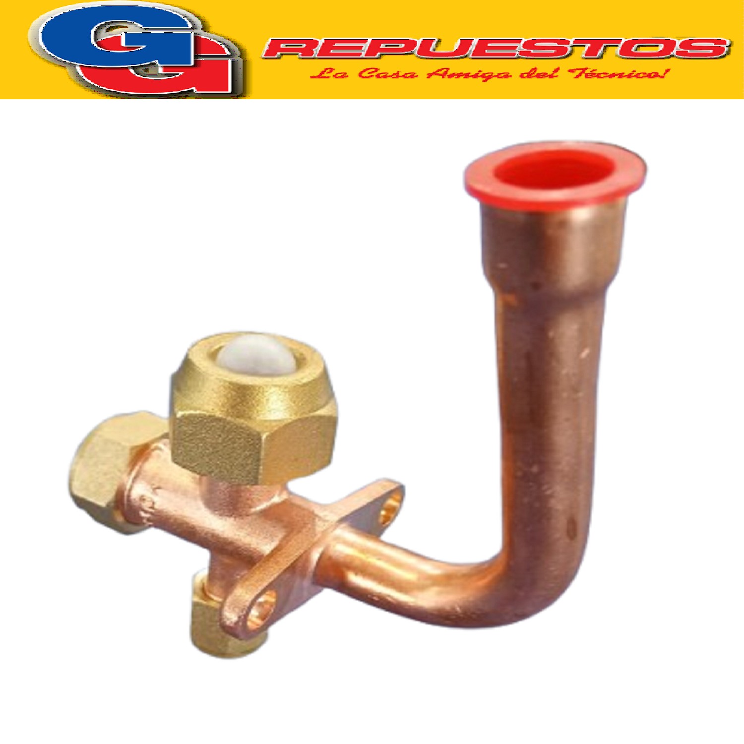 ROBINETE VALVULA PARA SPLIT EN CURVA  1/2 PARA R22 LLAVE  DE SERVICIO