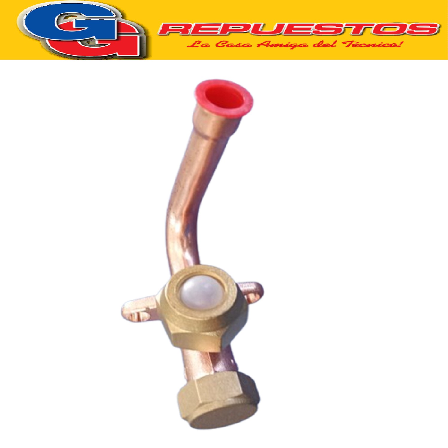 ROBINETE VALVULA PARA SPLIT EN CURVA  1/2 PARA R22 LLAVE  DE SERVICIO