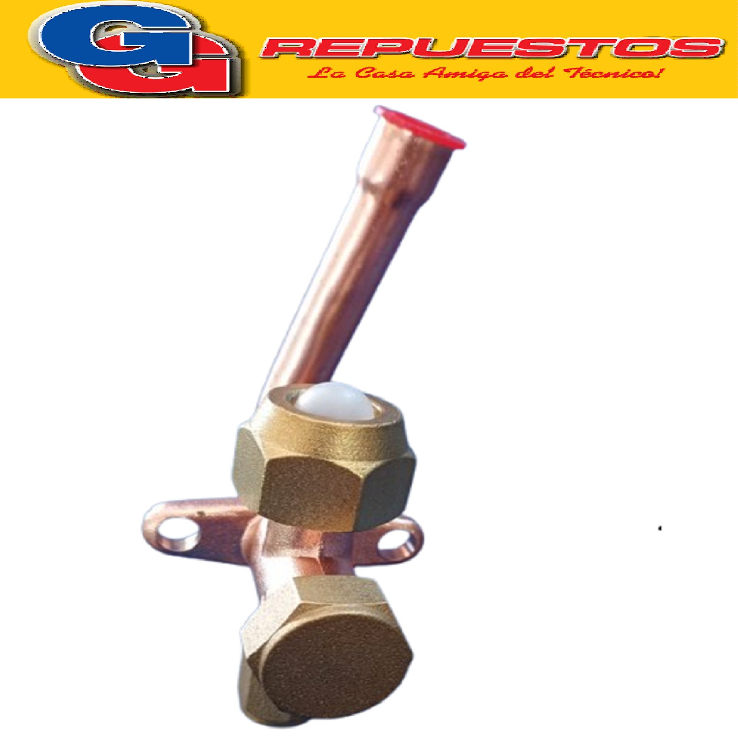 ROBINETE VALVULA PARA SPLIT EN CURVA  1/2 PARA R22 LLAVE  DE SERVICIO