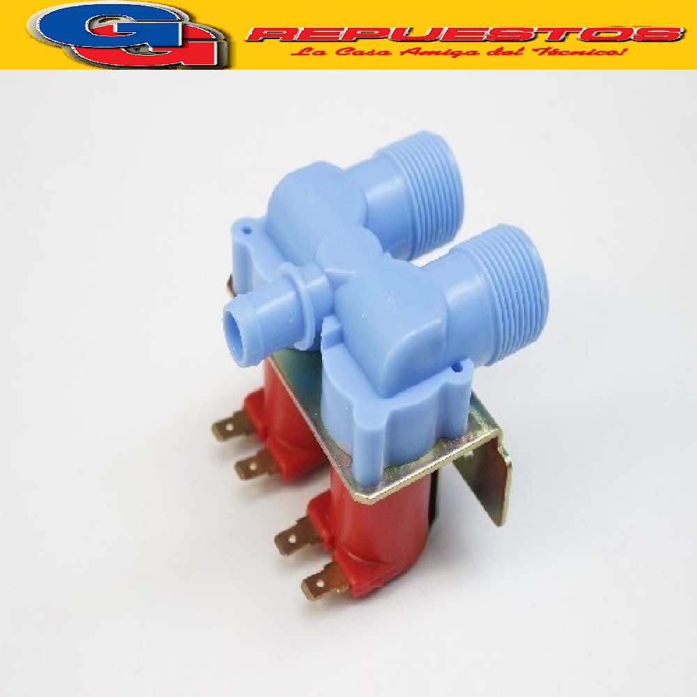 ELECTROVALVULA 1 VIA 2 ENTRADAS PARA LAVARROPAS CONSUL CWR6  00 WHIRLPOOL CWD07/CWD22B/EWD07A/EWD22A IMPORTADA (COD.ORIGEN: 326009375 (WHIRLPOOL ARG.) / INVENSYS VAV6800-03 / CHINA XJD144) CRW600