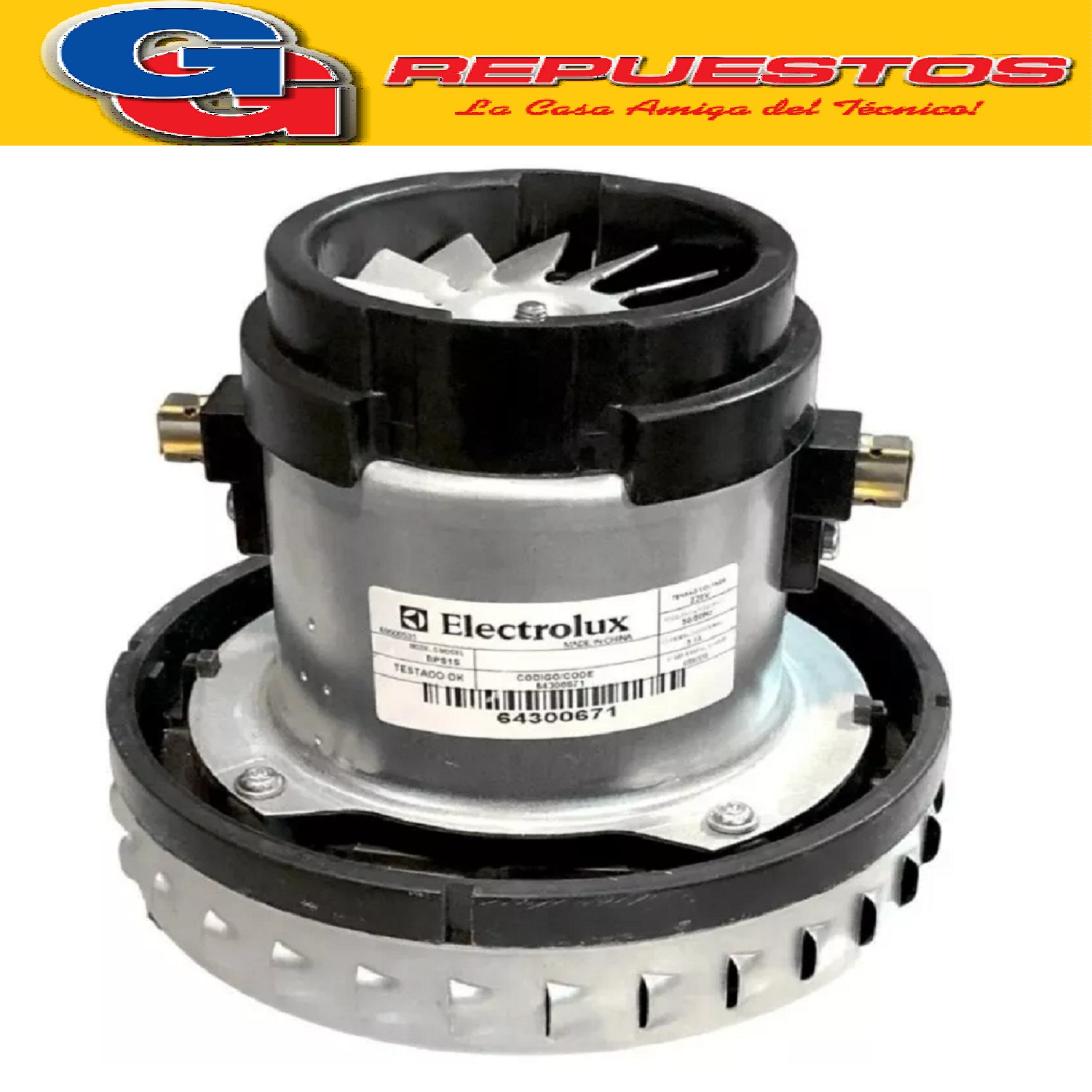 MOTOR ASPIRADORA 1 TURBINA AGUA-POLVO 1000W  ELECTROLUX BPS1 S 220V 50/60Hz 64300671 19022022
