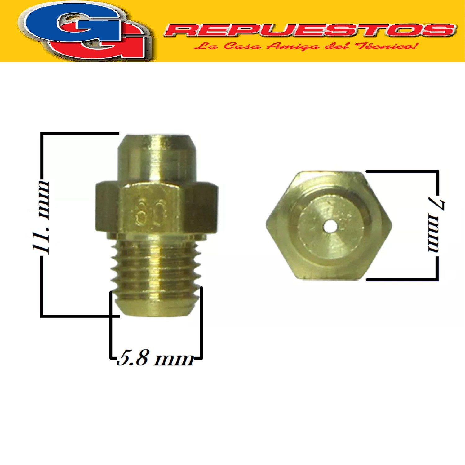 INYECTOR CALEFON ORBIS QUEMADOR MODELO POLID ACTUAL  GAS NAT URAL