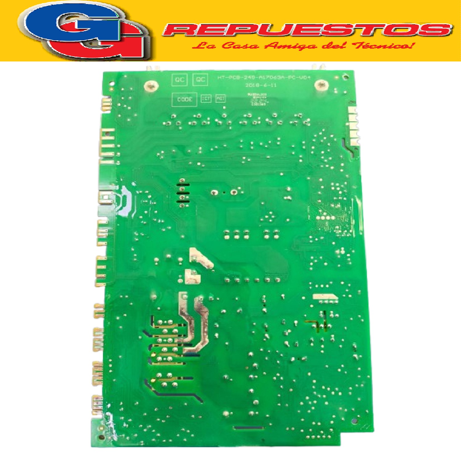 PLAQUETA DE POTENCIA LAVASECARROPAS WHIRLPOOL WNQ70ABDNA-WNQ 80ABDNA / ASDNA INVERTER SEXTO SENTIDO (PLACA PRINCIPAL ORIGINAL)
Cod.Origen:
W11618956 (WHIRLPOOL) CONJ UNIDAD DE CONTROL WNQ70 WNQ80
Produttore: SPECIAL MESSAGE Ind.VAR.SUP: 21501417800
WHIR Var.Sup:
