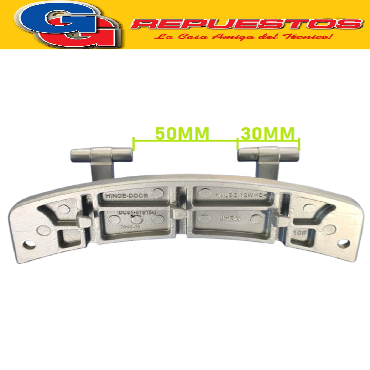 BISAGRA DE PUERTA LAVARROPAS SAMSUNG WW90M4WPUU-1904 DC61-03 189A (SAMSUNG) HINGE-DOOR WF8804DP PA66 T5.0 W51.7 L156/ BISAGRA 1904
DC61-01915B (SAMSUNG) BRACKET-HOLDER WF8804DP GI-SGCC T1.2 N/A /SOPORTE BISAGRA 1904
DC61-01910A (SAMSUNG) HINGE-DOOR WF8804DP ALDC T8 W45.5 L/Reemplazo