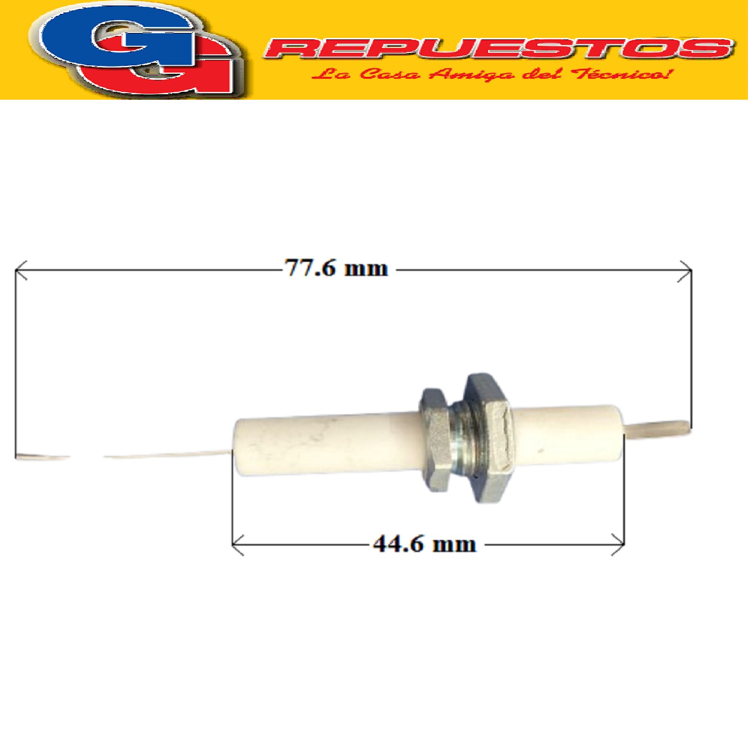 BUJIA CALEFACCION E 110 UNIVERSAL CON BUJE Y TUERCA